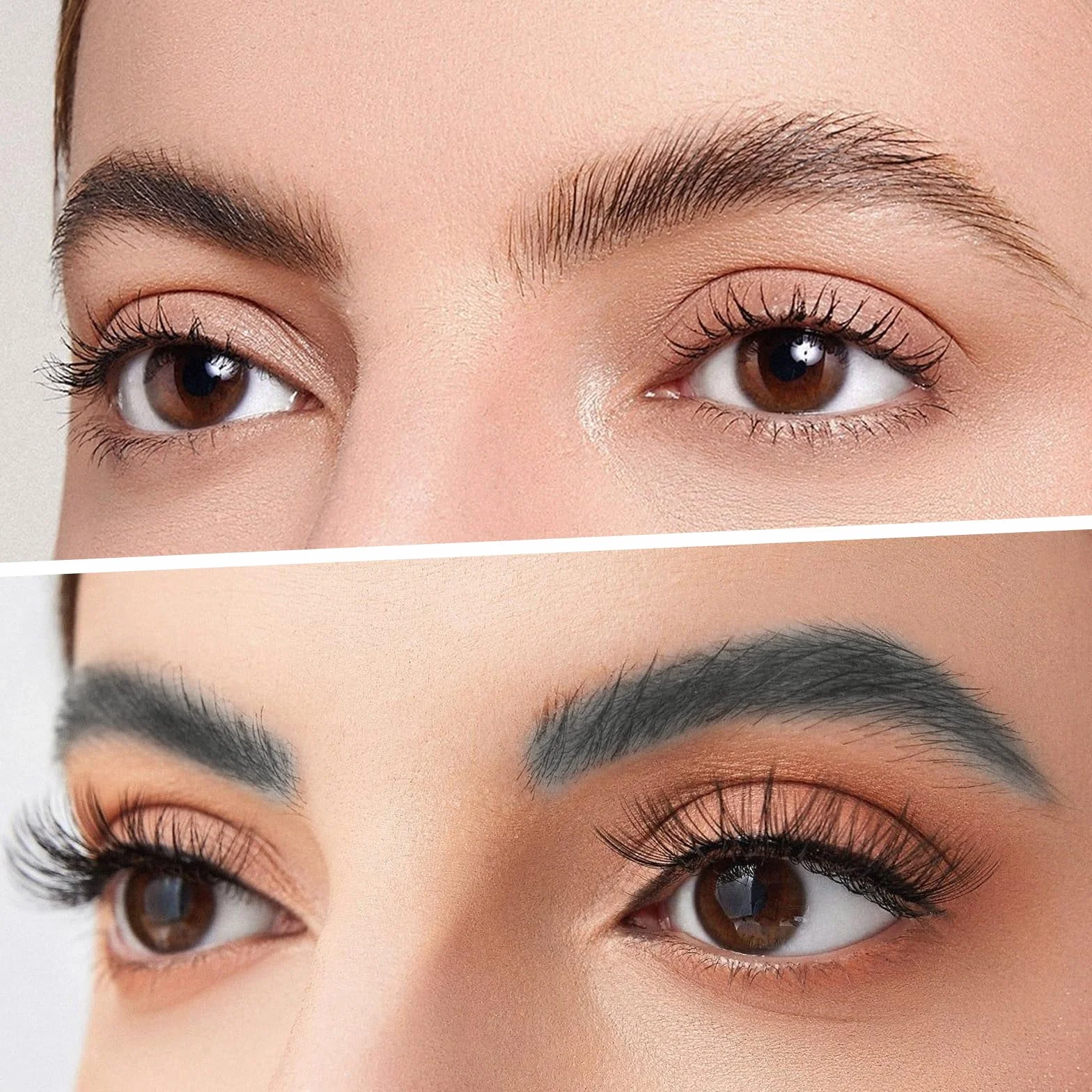 Gel per sopracciglia, gel per sopracciglia, impermeabile, 3 x 10 g, nero, grigio, marrone, 24 ore per modellare le sopracciglia a lunga durata