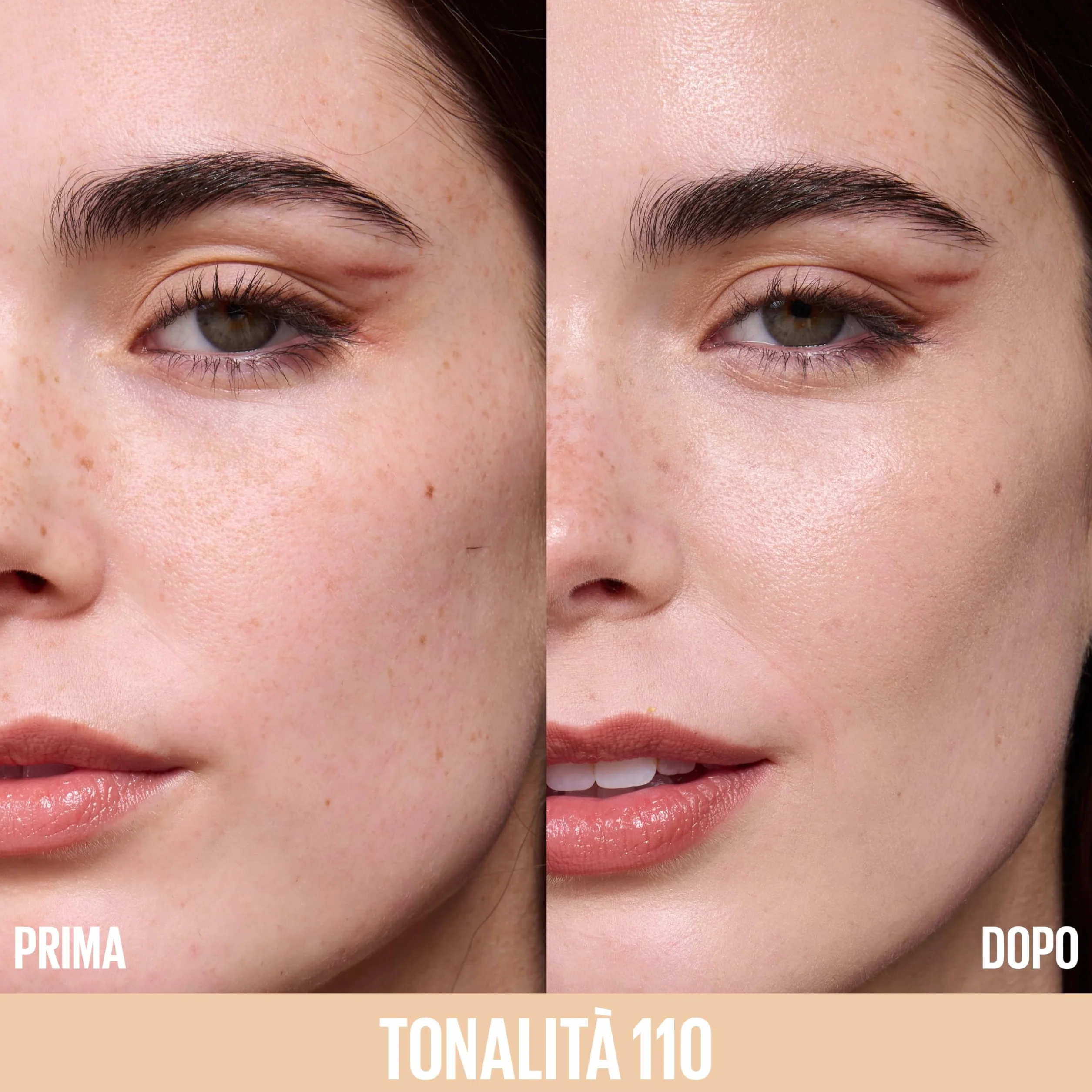 Maybelline New York Fondotinta Illuminante, Per Tutti i Tipi di Pelle, Pelle Rimpolpata e Radiosa, Finish Naturale, Con Acido Ialuronico e Niacinamide, Lifter Plump and Glow, Tonalità: 110, 30 ml