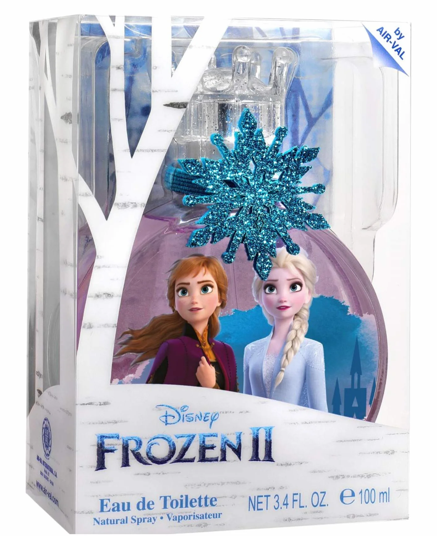 Air-Val Frozen 2 Eau De Toilette Perfume For Children + Charm, 100 ml