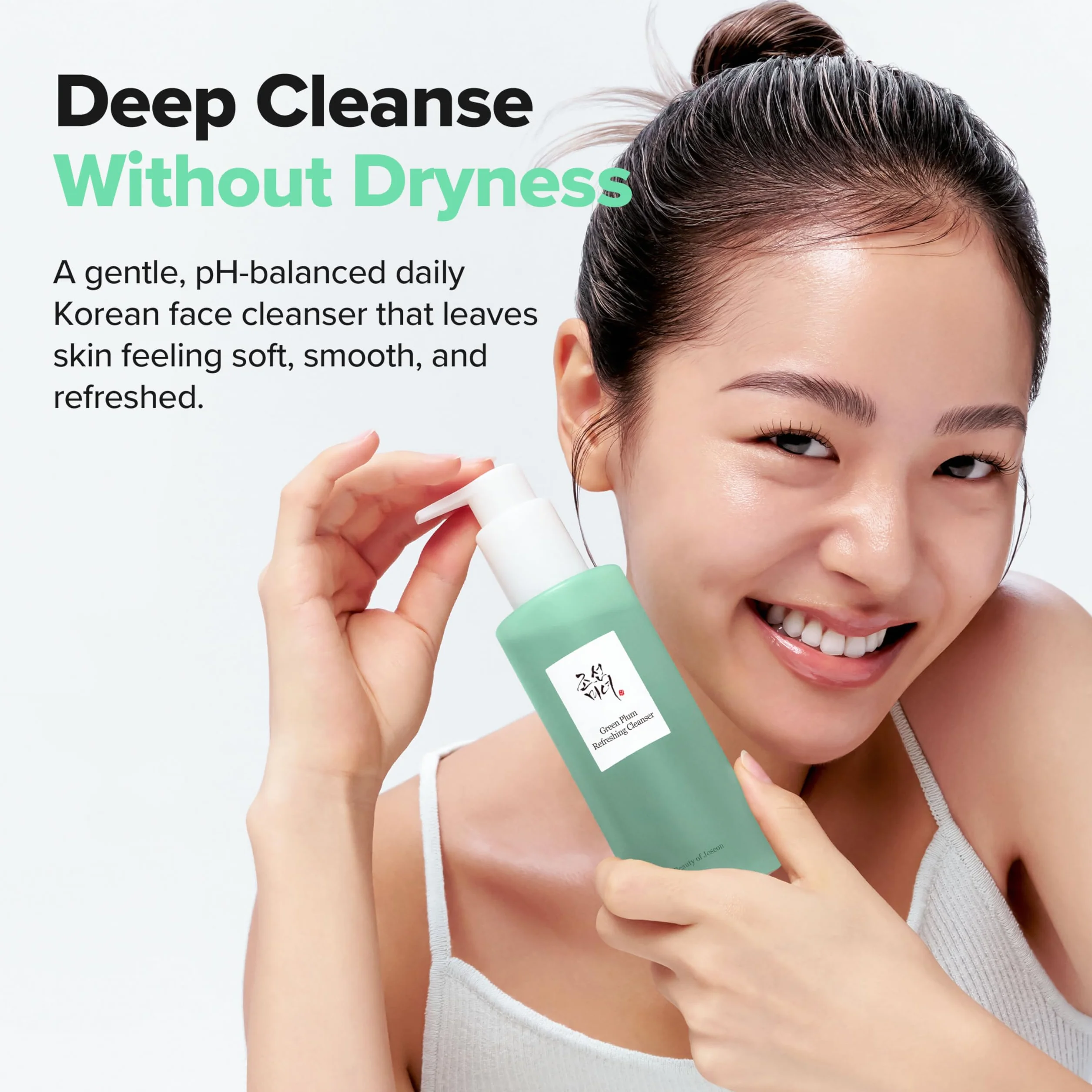Beauty of Joseon Green Plum Refreshing Cleanser, Gel Detergente Viso, Pulizia Profonda dei Pori, Anti-Acne, Rimozione dei Punti Neri, Adatto a Tutti i Tipi di Pelle, Skincare Coreana, 100ml