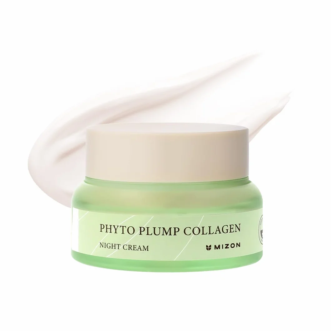 [Mizon] Crema Notte al Collagene Vegetale (50ml) Collagene vegano e a base vegetale, Linee sottili e rughe, Idratazione, Cura notturna (Phyto Plump Collagen Night Cream)