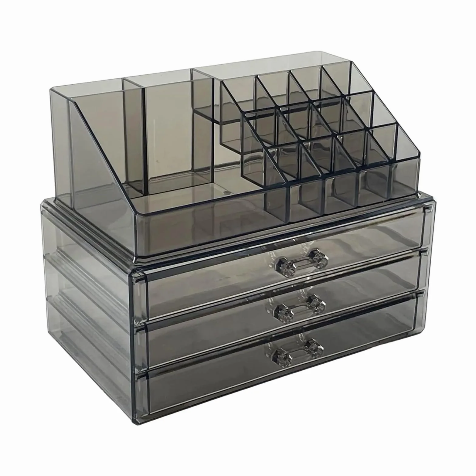 Ampio organizer per trucchi e gioielli con cassetti, porta accessori da donna, per bagno, toeletta o piano di lavoro, organizer professionale per trucchi