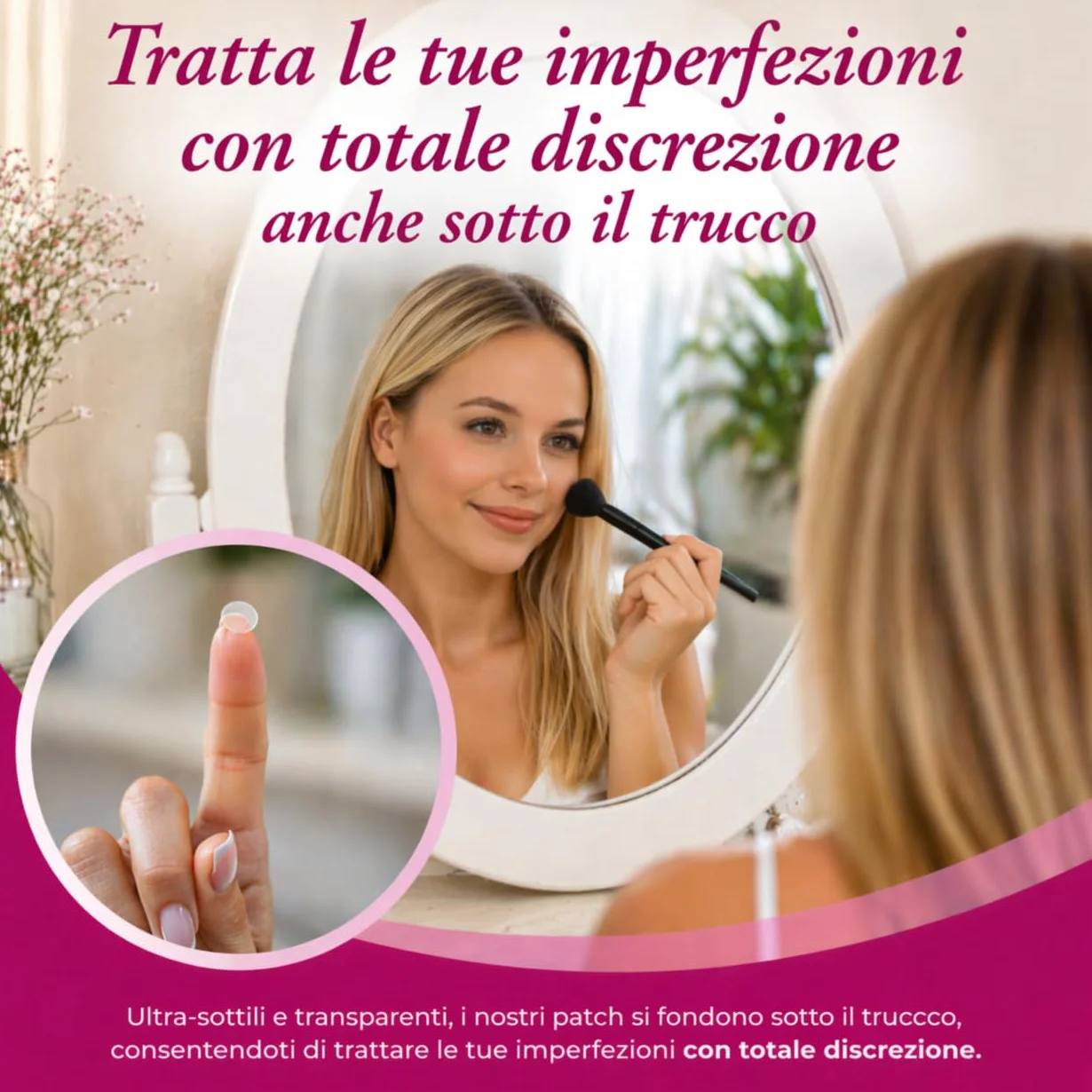 Enida – 96 patch anti-brufoli invisibili | 3 misure | azione mirata in una notte | patch idrocolloidi per acne | Cura viso discreta per adolescenti e adulti, senza profumo + eBook di bellezza in