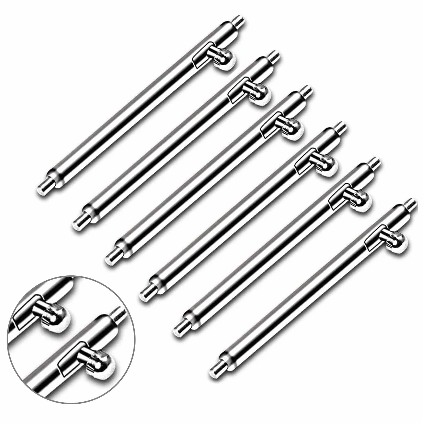 Perni a Molla a Sgancio Rapido in Acciaio Inossidabile 20mm 22mm 1.5mm per Cinturino di Ricambio (6 Pezzi)