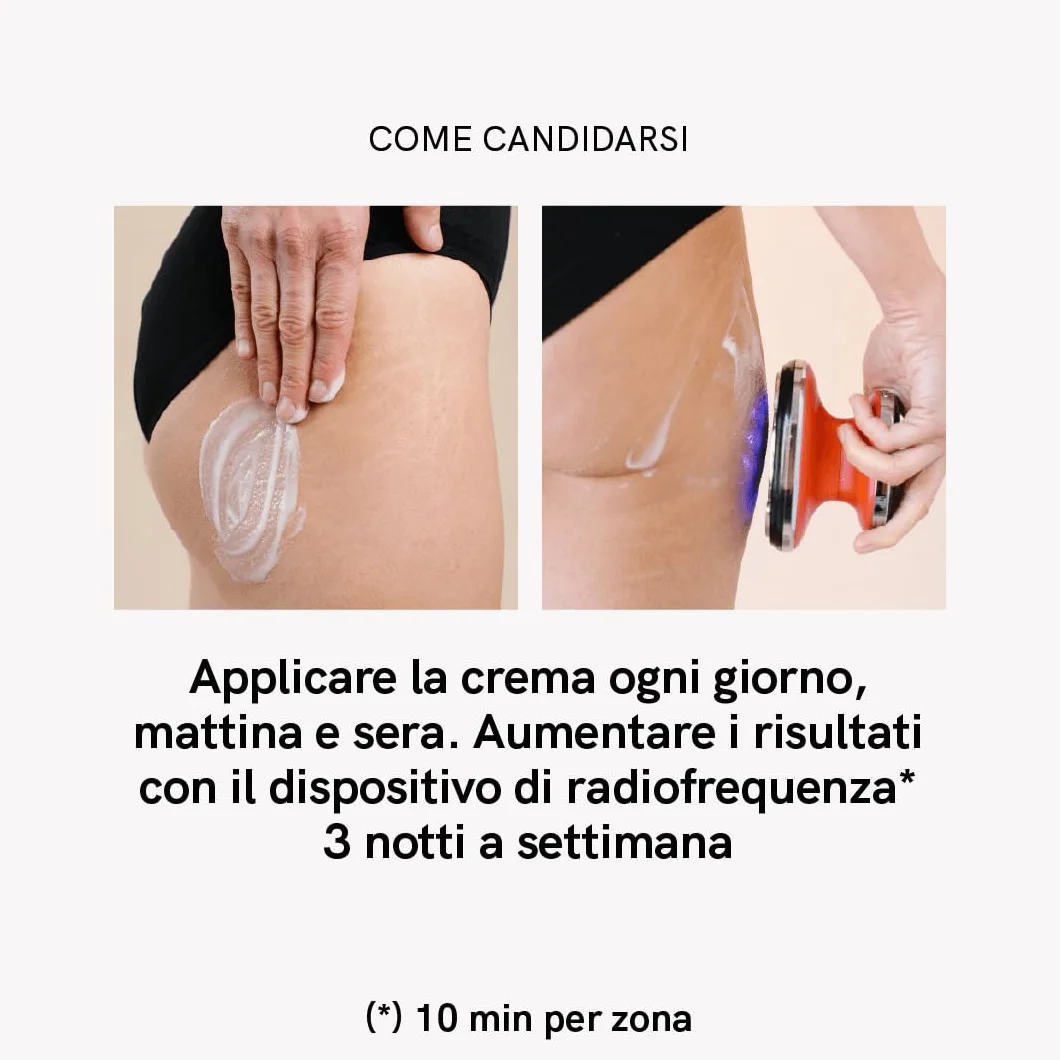 MASDERM - Crema Anticellulite Riducente 500 ml, Crema Rassodante Corpo, Gel Riducente Addome e Glutei per Radiofrequenza Corporea, Trattamento Anticellulite Professionale, Pelle Soda e Tonica