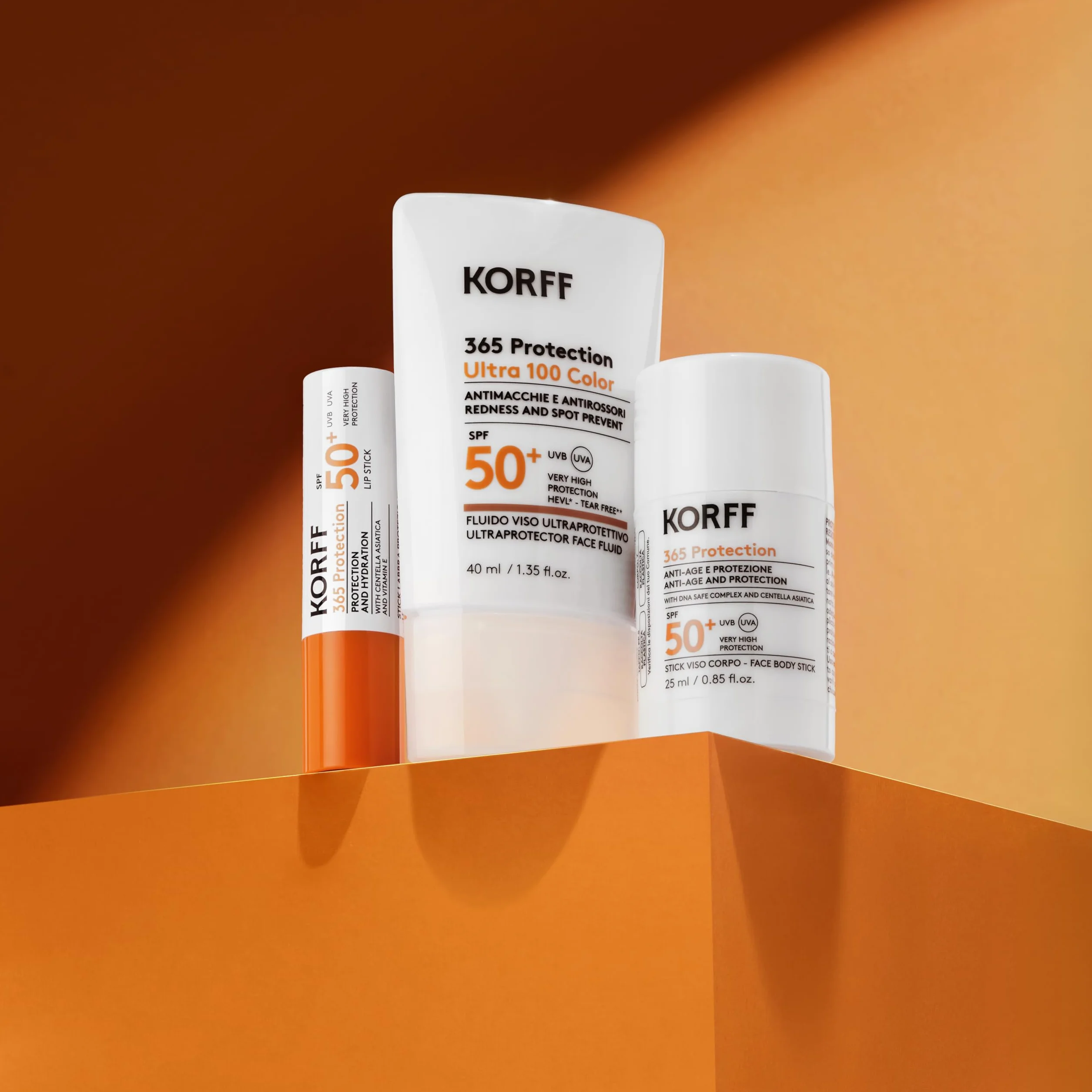 Korff 365 Protection, Stick Labbra SPF50+, Protezione Molto Alta, 4,5 ml