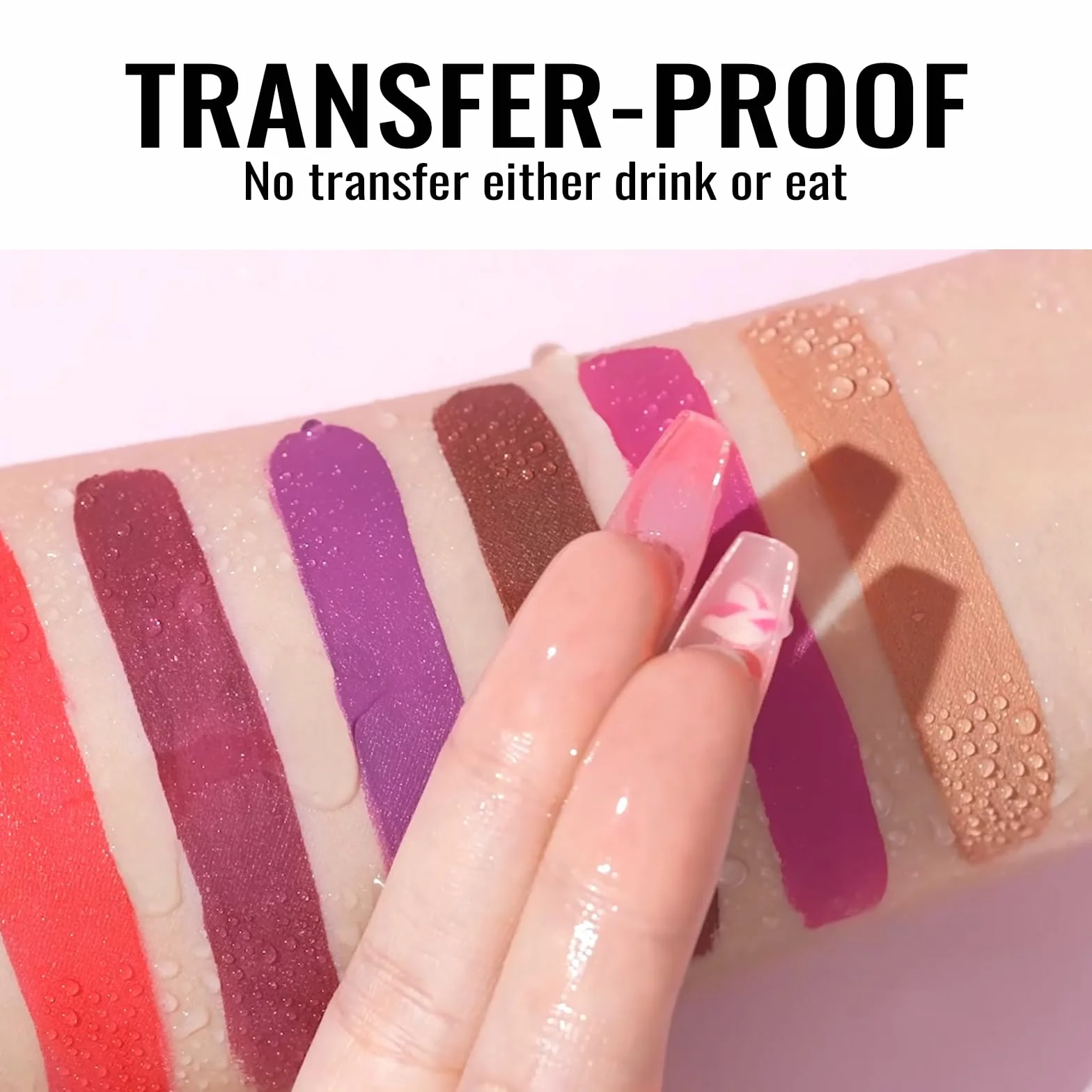 Oulac Rossetto Liquido Matte, Malva Nudo Rossetti Colore Intenso, Tinta Labbra Finish Matte, Lunga Tenuta, Ricco di vitamina E, Consistenza crema, Vegana&Senza crudeltà 4.5ml (M19) Nude Kiss