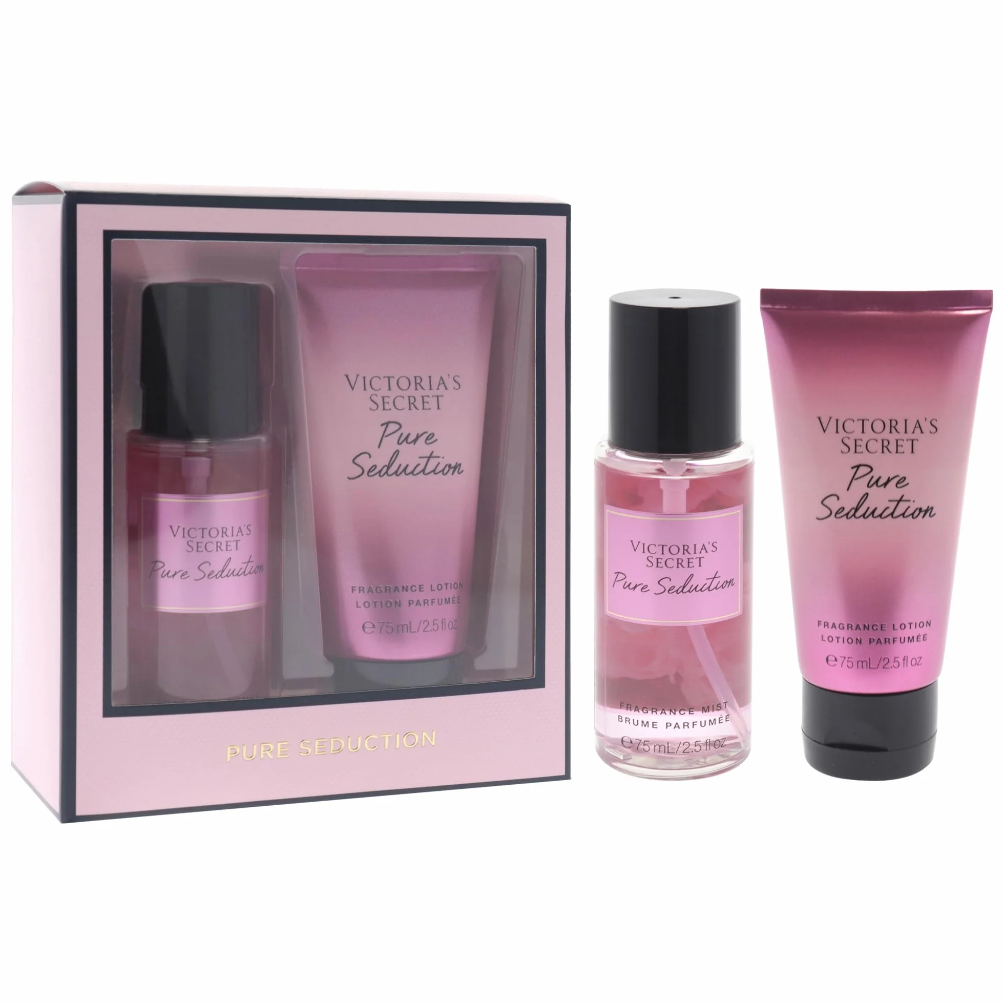 Pure Seduction Set di Victoria's Secret per donne, set regalo 2 pezzi, 65 ml, lozione profumata