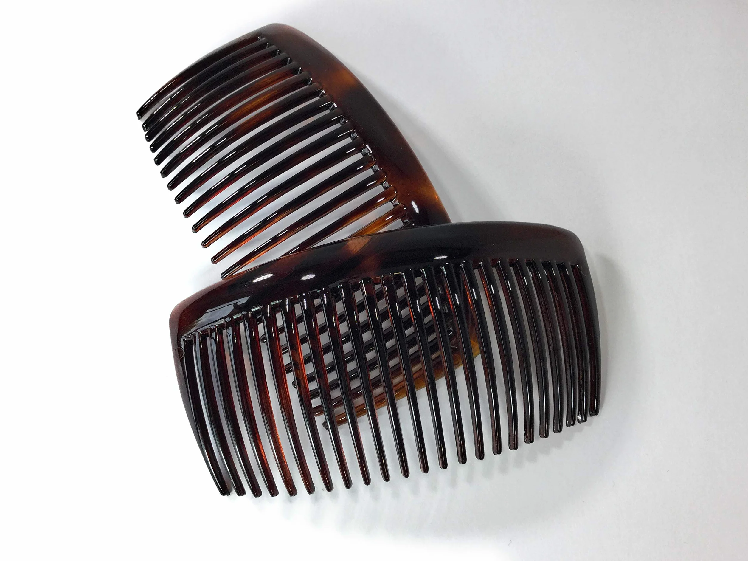 2 pettini da infilare circa 10 x 5 cm, con denti dritti e realizzati in France (519H)