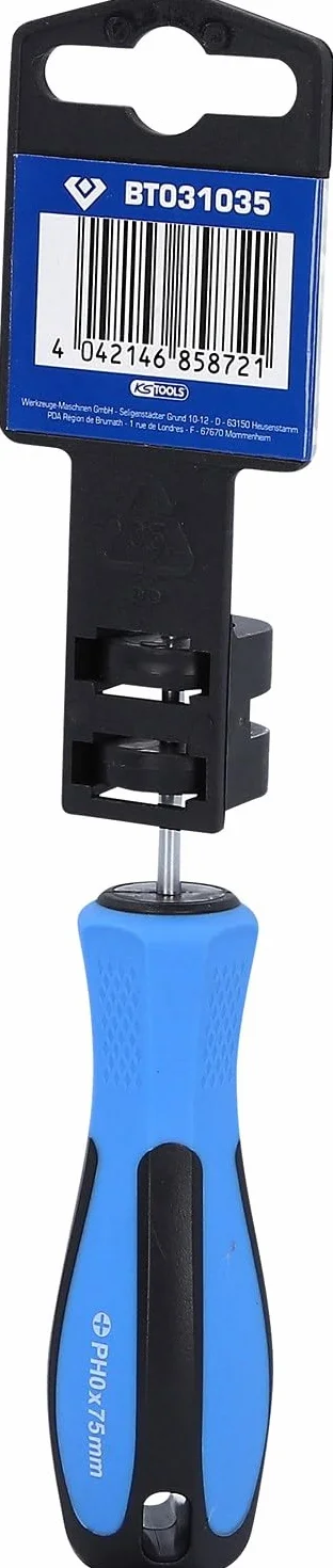 BRILLIANT TOOLS BT031035 Giravite a taglio a croce PH0 x 75 mm
