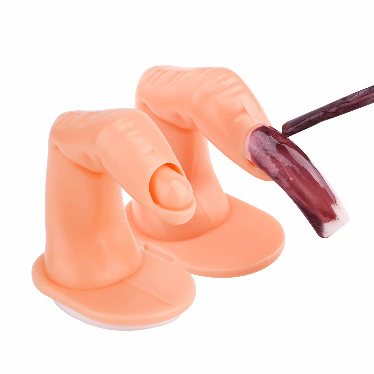MWOOT 10 Pezzi Modello in Acrilico Dita, Fake Finger Model, Strumento di Pratica per Manicure Mano Nail Art Training
