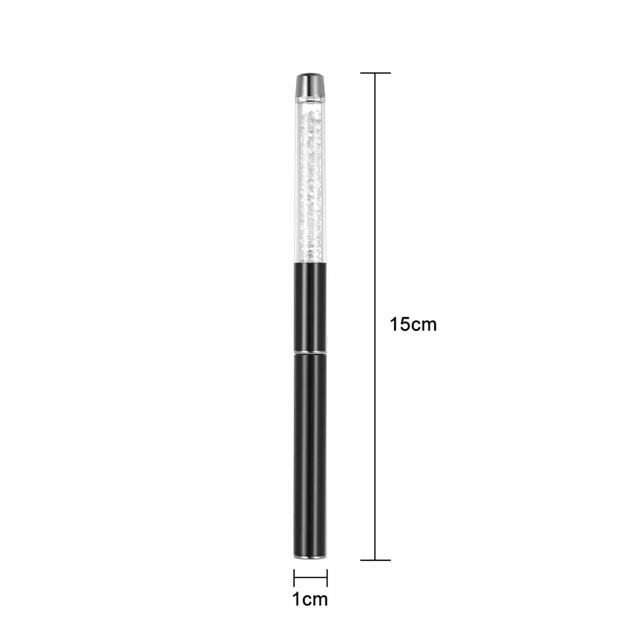 2PC nail ombre Brush nail art painting Pen Brush UV gel Polish pendenza strass di cristallo acrilico nail disegno penna