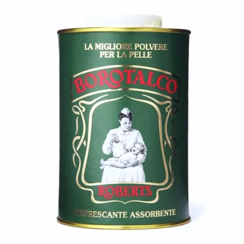 ROBERTS BOROTALCO Polvere Talco Fine Naturale Talc Thin Powder Can Vintage Latta 500gr
