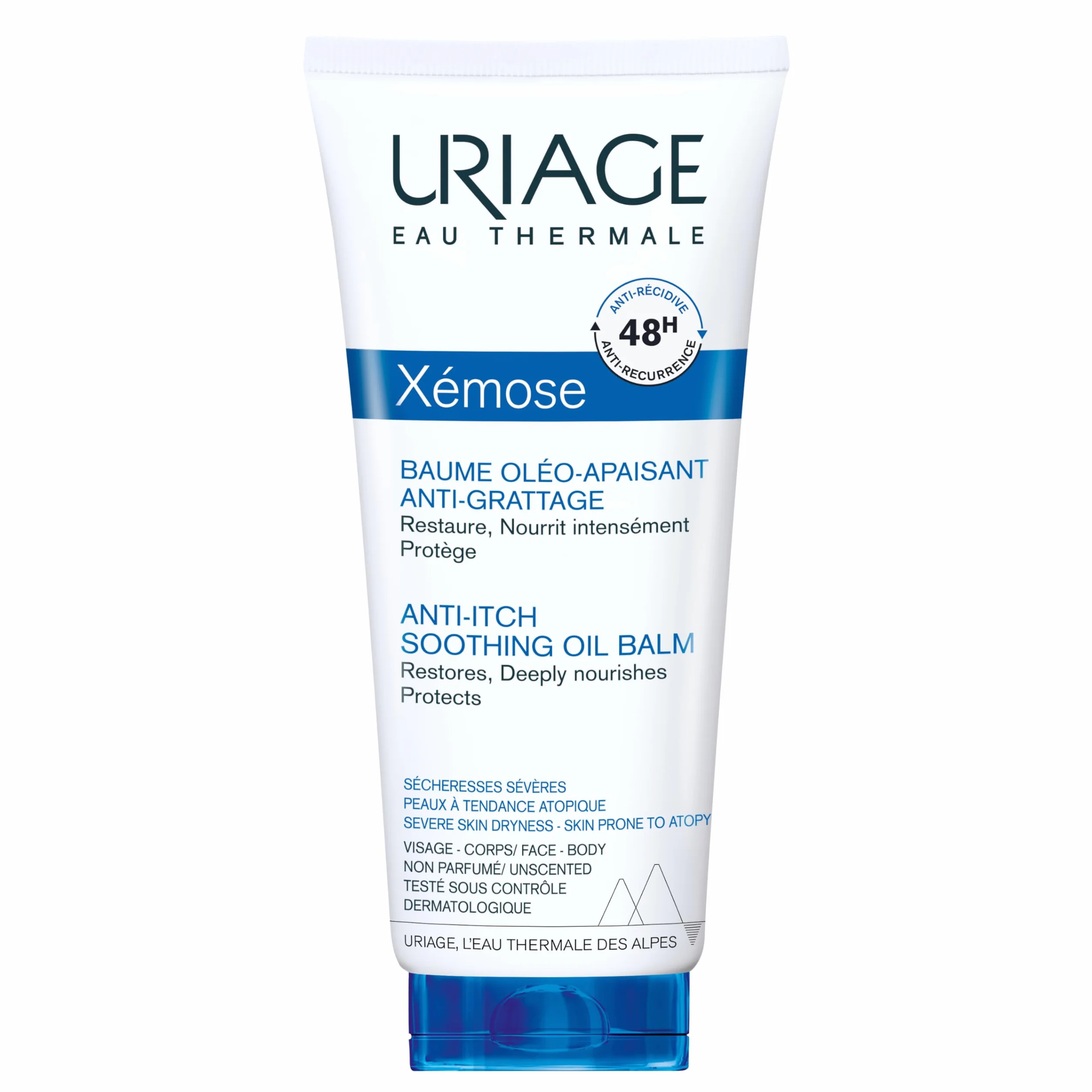 URIAGE XÉMOSE C8+ Crema corpo anti-prurito per pelle secca a tendenza atopica | Lenisce dalla prima applicazione, azione anti-recidiva di 48 ore. Balsamo nutriente per viso e corpo I Senza profumo