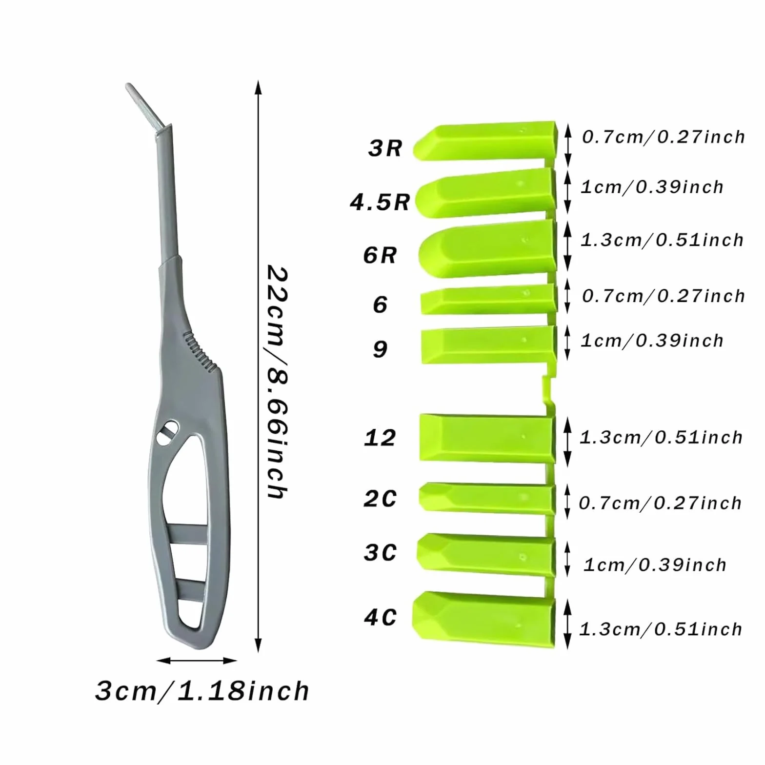 Piastra in silicone per fuga, estrattore silicone, spatola, 9 forme comuni