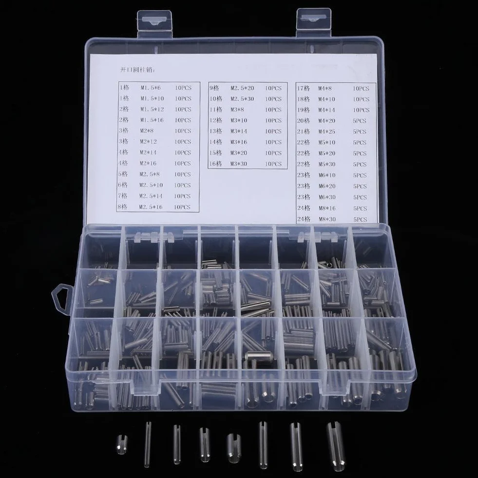 280Pcs Perni di Tensione a Molla in Acciaio Inossidabile Set M1.5-M8 con Scatola