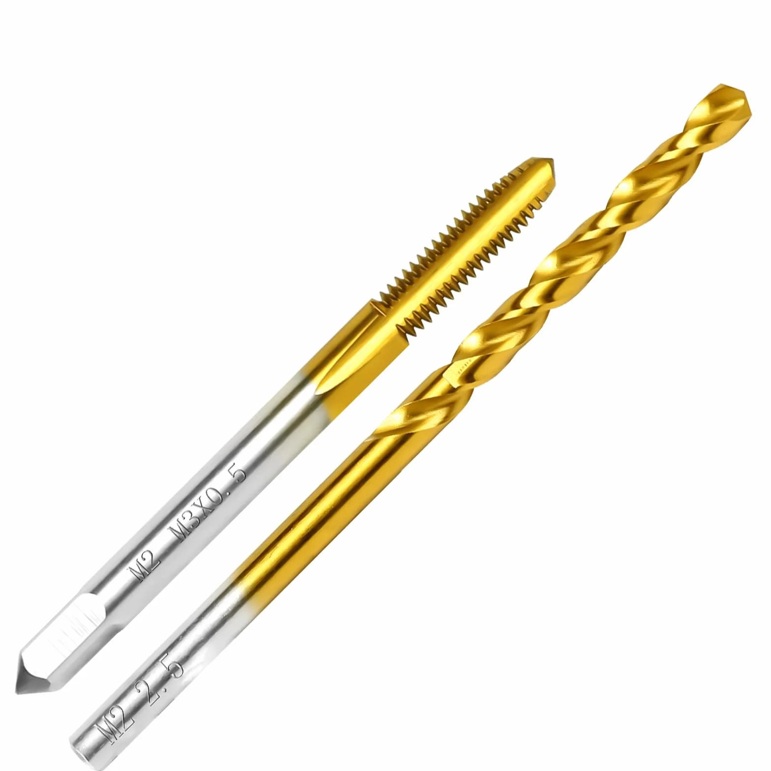 Set di maschi filettati M3 x 0,5 HSSG punte 2,5 mm ASNOMY