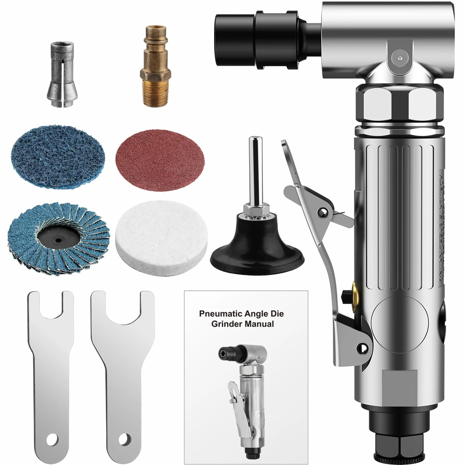 Smerigliatrice Pneumatica Angolare 20000rpm Professionale per Lucidatura e Fresatura