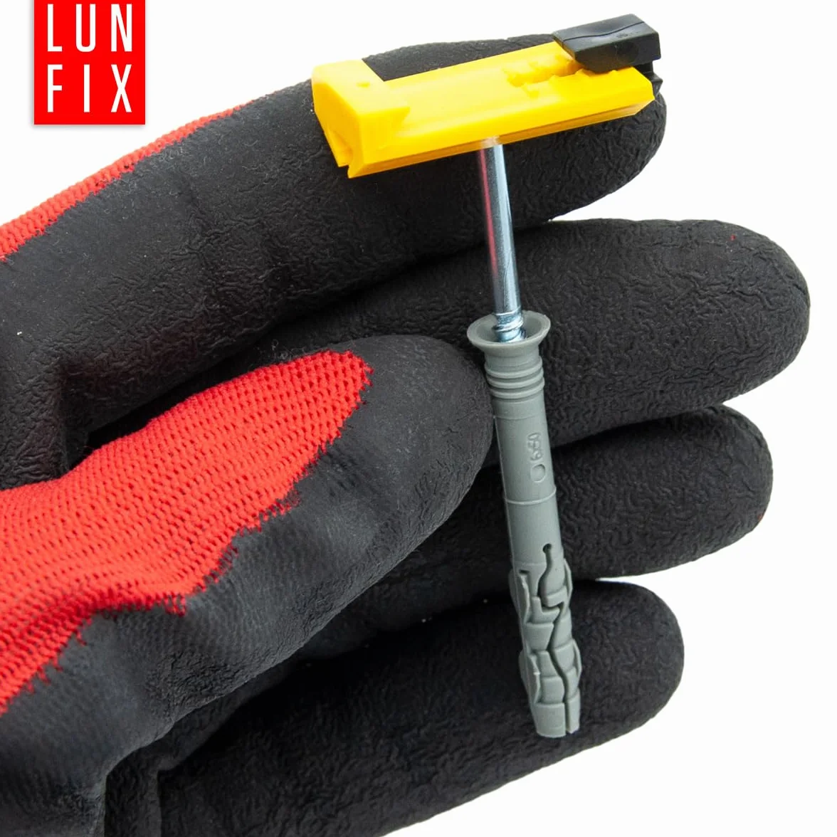 Clip di fissaggio per profilo ad intonaco rapido 23 mm set da 100 pezzi plastica zincata