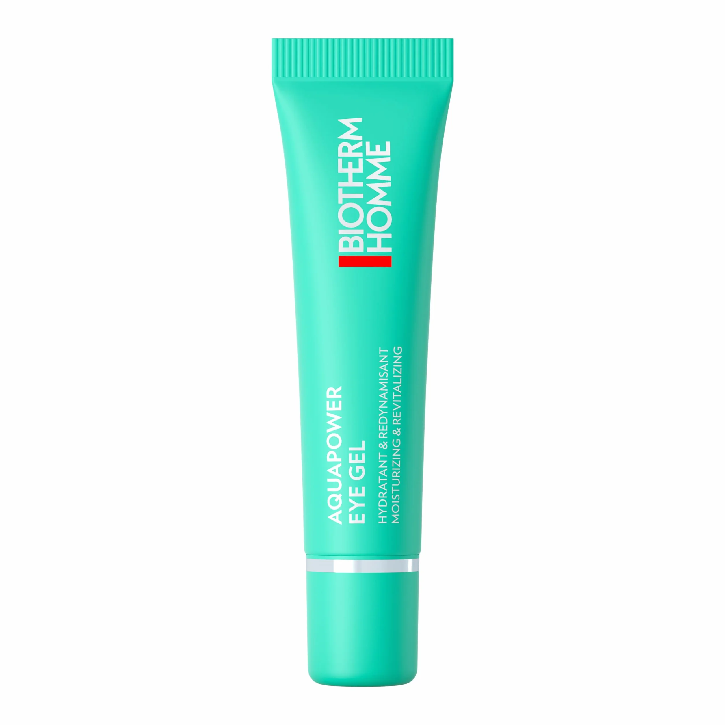 BIOTHERM HOMME Aquapower Eye Gel, Gel Contorno Occhi Uomo, Per Tutti i Tipi di Pelle, Effetto Rinfrescante e Idratante, Riduce le Borse, Arricchito con Caffeina e Life Plankton, 15 ml