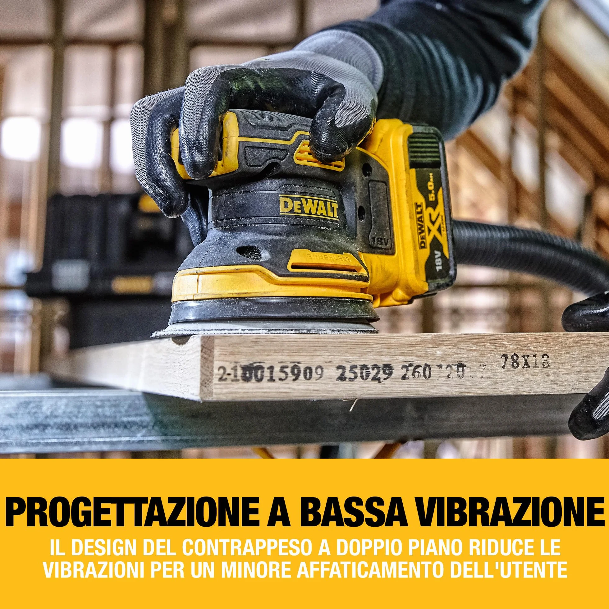 DEWALT Levigatrice Brushless 18V XR 125mm DCW210N-XJ