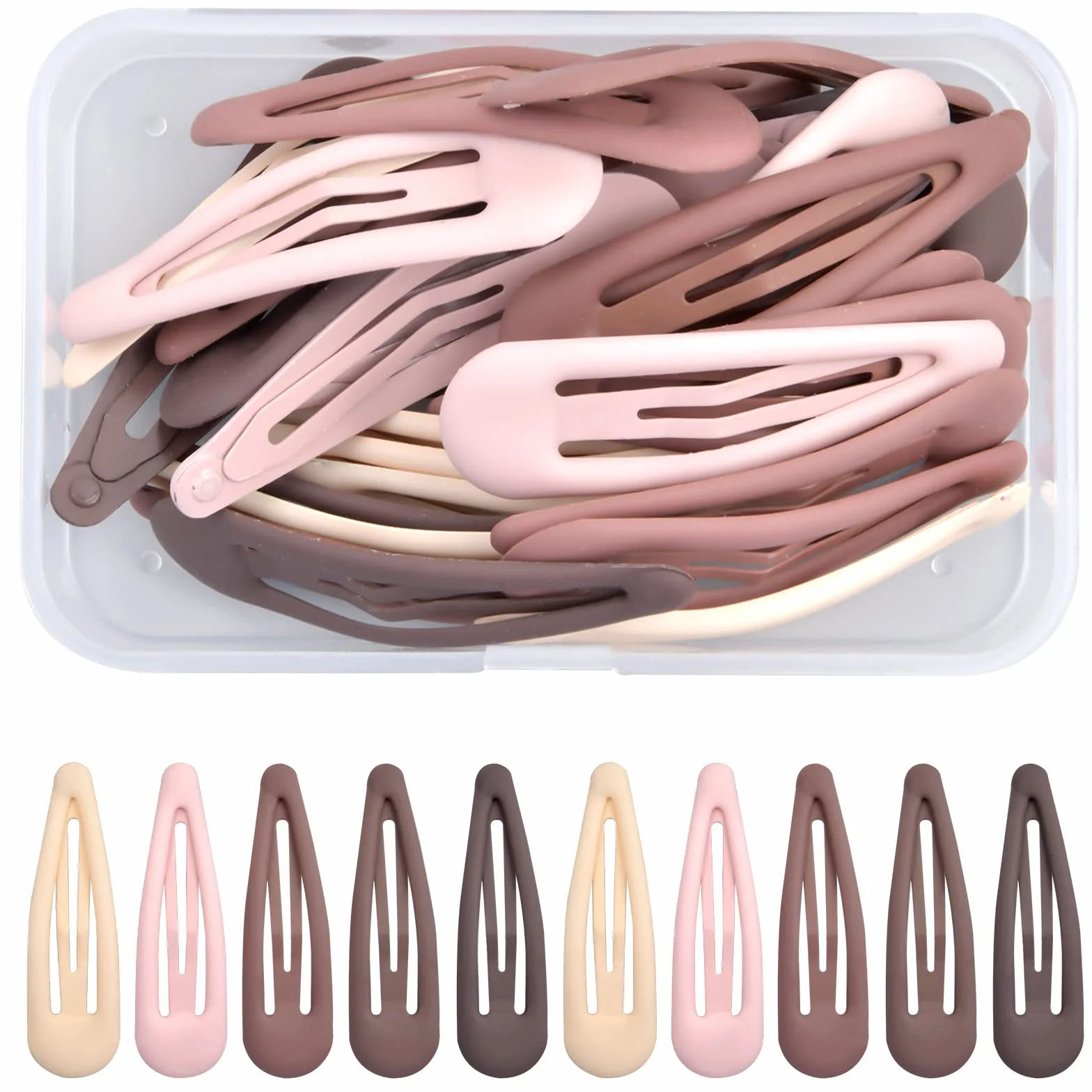 Fermagli Capelli Bambina 5 cm Metallo 30 Pezzi Colorati