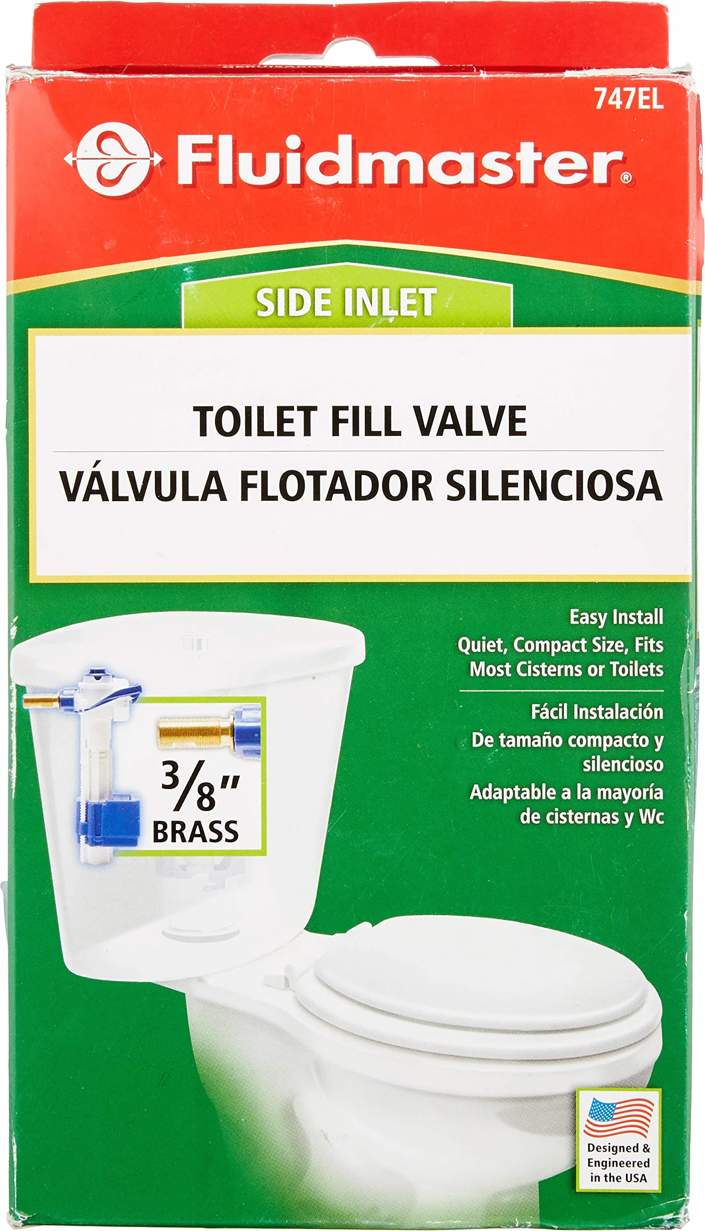 Fluidmaster 747E Galleggiante Laterale Cromo