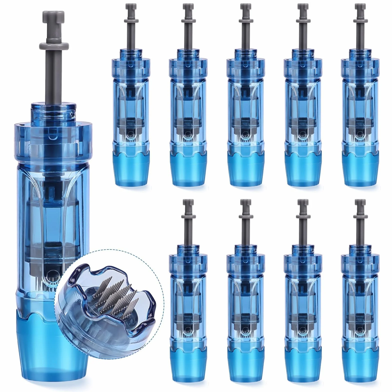 Dermapen M8S Cartucce 36 Pins, 10 Pezzi Microneedling Cartridges per Derma Pen Ultima M8S A8S A9, Punte di Ricambio Monouso Autentiche per Cartucce di Aghi per Microneedling Accessori (36 Pin, 10 Pcs)