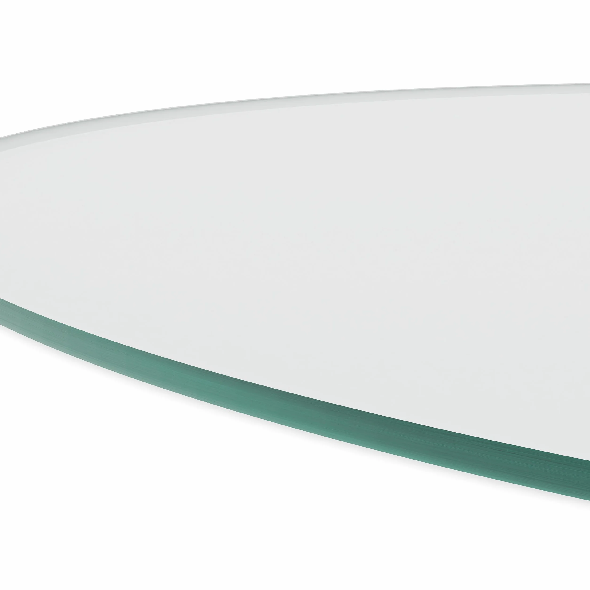 Relaxdays Tavolo Rotondo Vetro Temperato Ø 50 cm 8 mm ESG Lastra per Camino