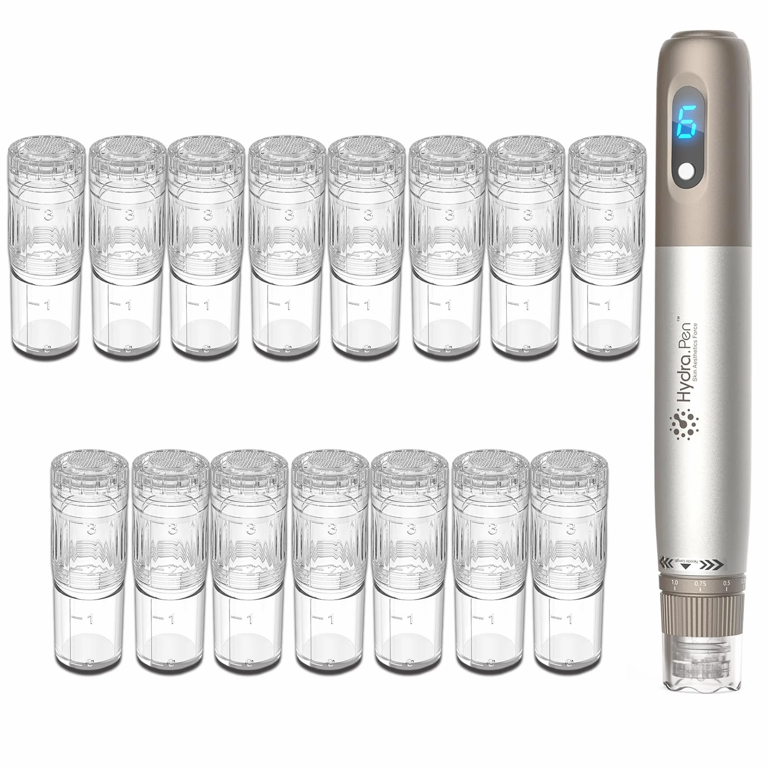15 Cartucce di Ricambio per Penna Microneedling a Nano-HR per Hydra Pen H3 & H5 Applicatore di Siero, Autentiche Punte di Ricambio Monouso Accessori per la Cura della Pelle