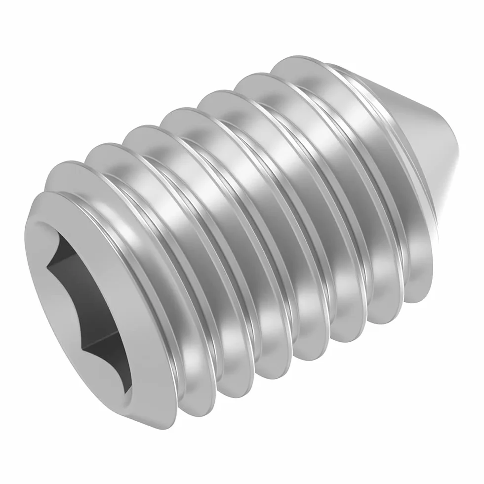 Lot de 20 vis sans tête M8 x 10 mm en acier inoxydable V2A A2 DIN 914 ISO 4027