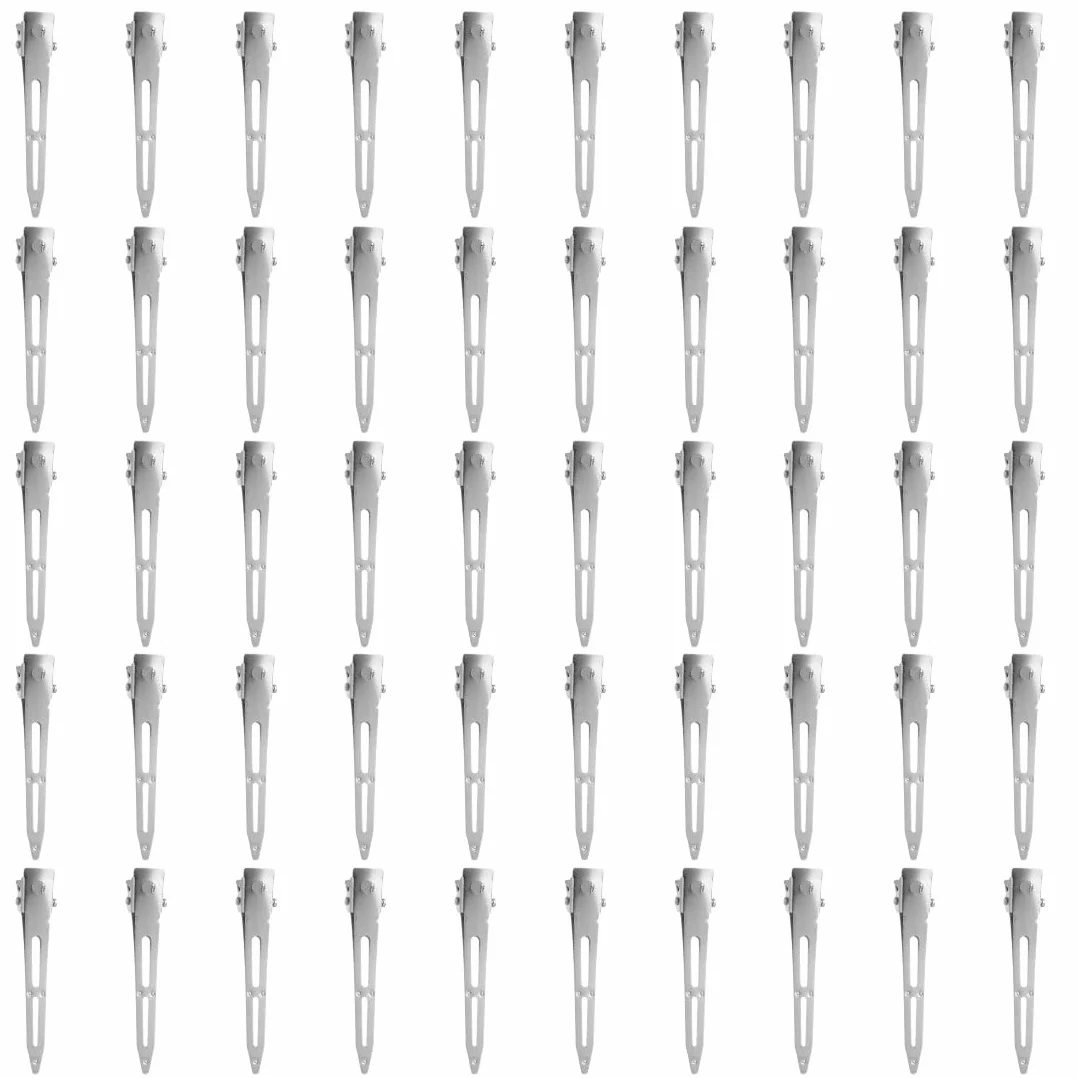 GXGM 50 PCS 5.5cm Becchi d'oca per capelli Fermagli per capelli in metallo per acconciature Donna