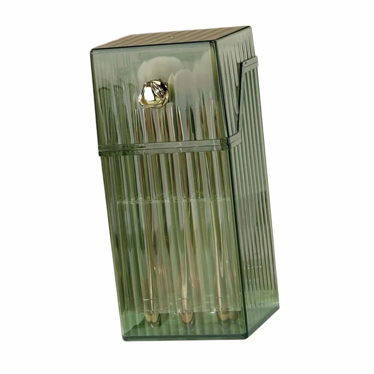 Porta Trucchi,Toeletta Scatola Portaoggetti per Pennelli Cosmetici, Organizer per Trucco, Portapenne da Tavolo Leggero Multifunzione(Grün)