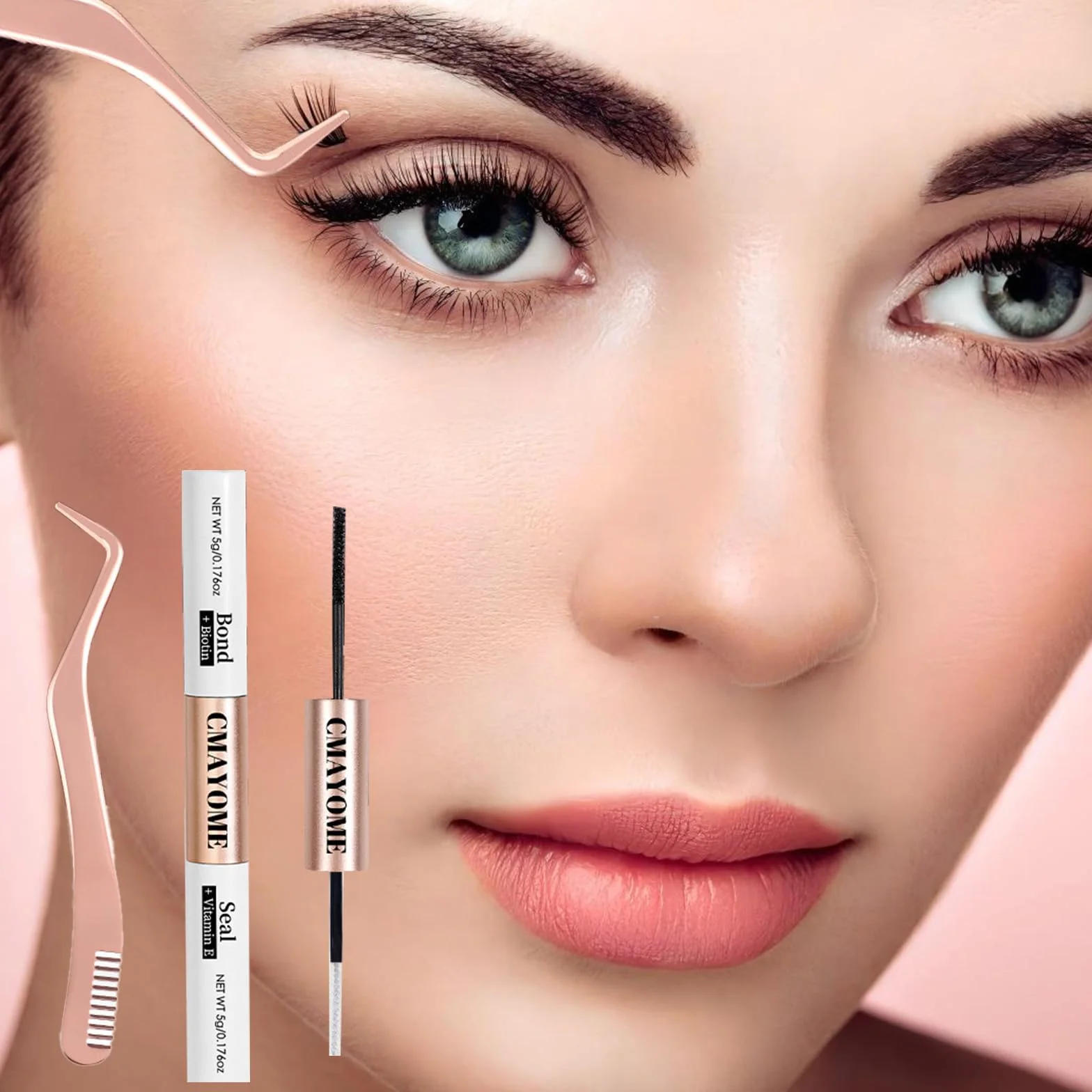 VEGCOO Kit Ciglia Extension, Ciuffetti Ciglia Finte, C Curl 8-16mm Lash Clusters Individual Eyelashes Naturali per Ragazze e Donne
