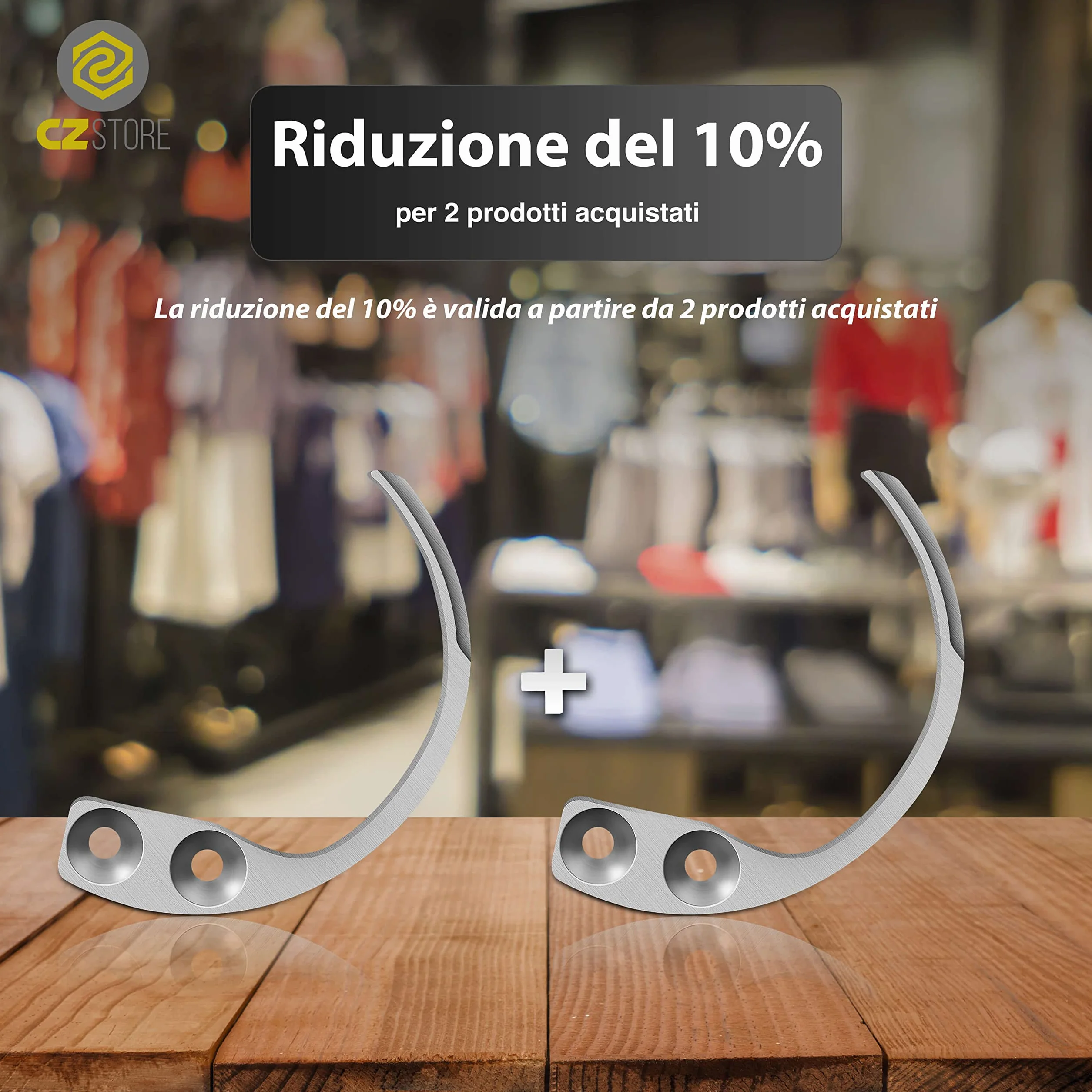 Chiave Magnetica a Gancio Universale per Rimuovere Etichette Anti Taccheggio in Acciaio Inossidabile
