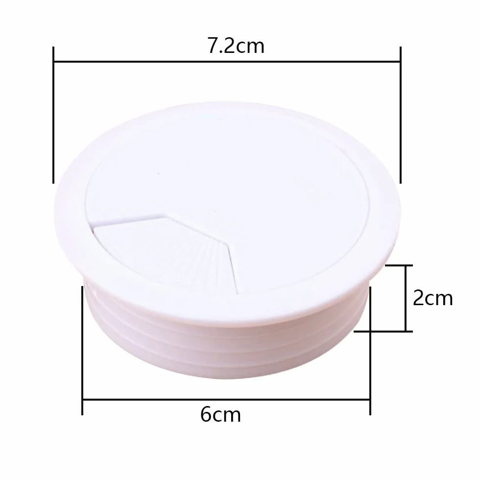 Boccole da scrivania 60 mm passacavo copertura foro bianco