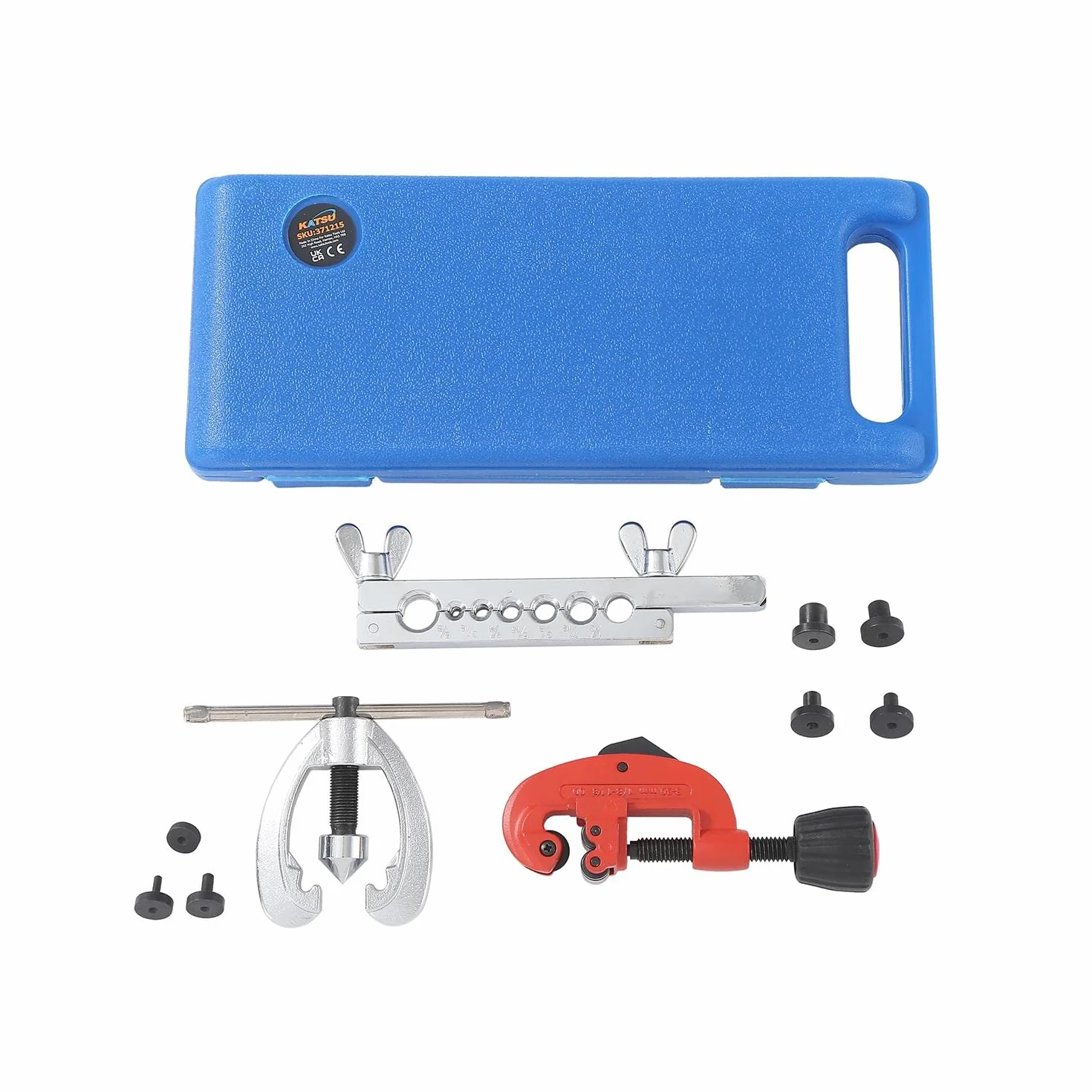 KATSU Kit Tagliatubo e Svasatura Tubi Freni Rame Imperial 10 Pezzi Strumenti Svasatura Rame