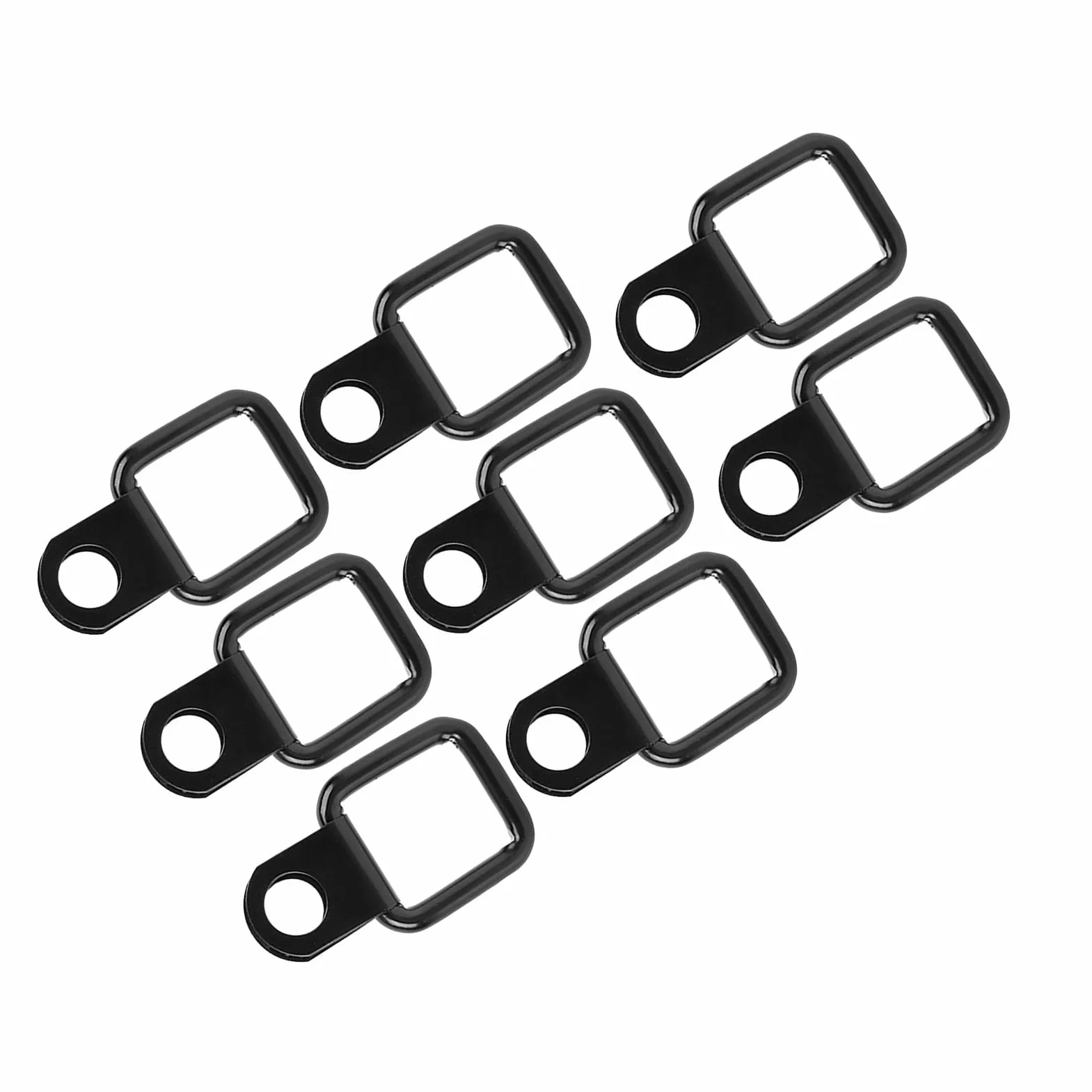 Ancoraggio ad anello a D 8 pezzi per Wrangler JK YJ TJ JKU 2,8 x 4,8 x 0,4 cm