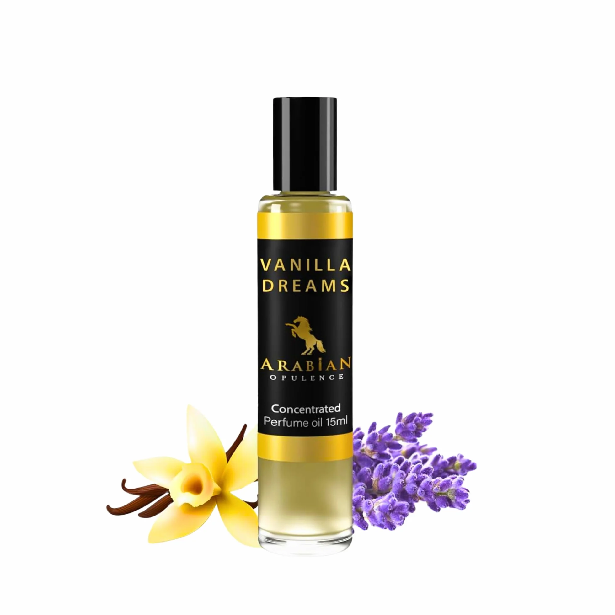 Arabian Opulence Vanilla Dreams, FR99, Olio profumato roll-on | Olio per il corpo concentrato | Profumo a base di olio da donna a lunga durata | Flacone di olio profumato morbido senza alcool (15 ml)