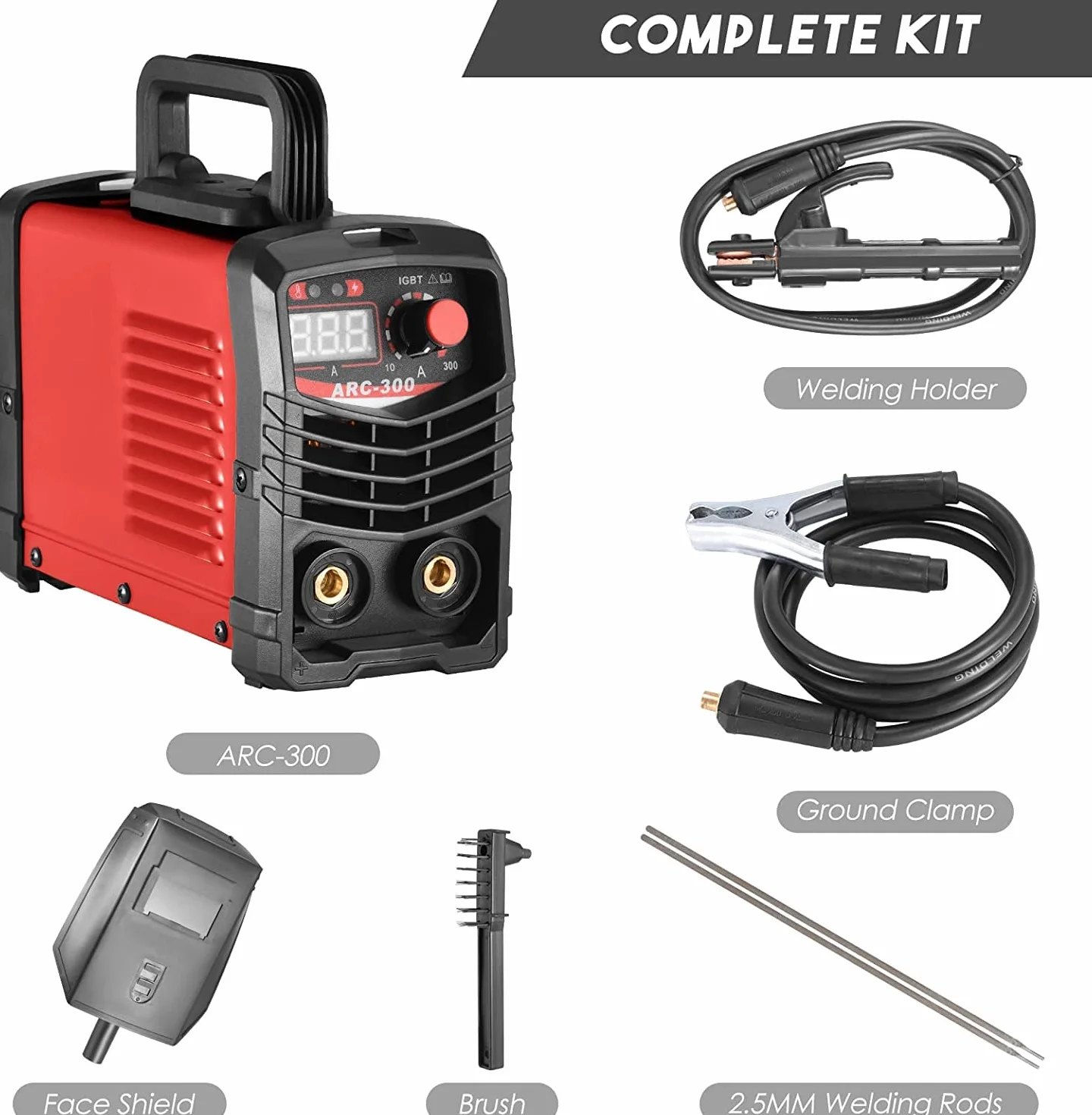 Saldatrice Inverter ARC MMA 300 Amp IGBT Digital Display LCD 220 V Welder
