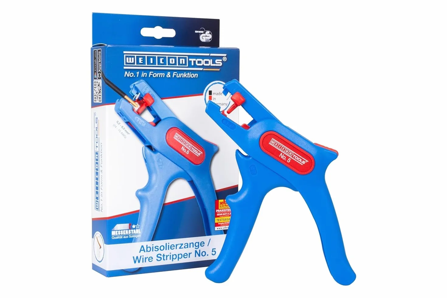 WEICON TOOLS Spelafili Automatico 0,2-6 mm² con Taglierina Laterale 2 mm