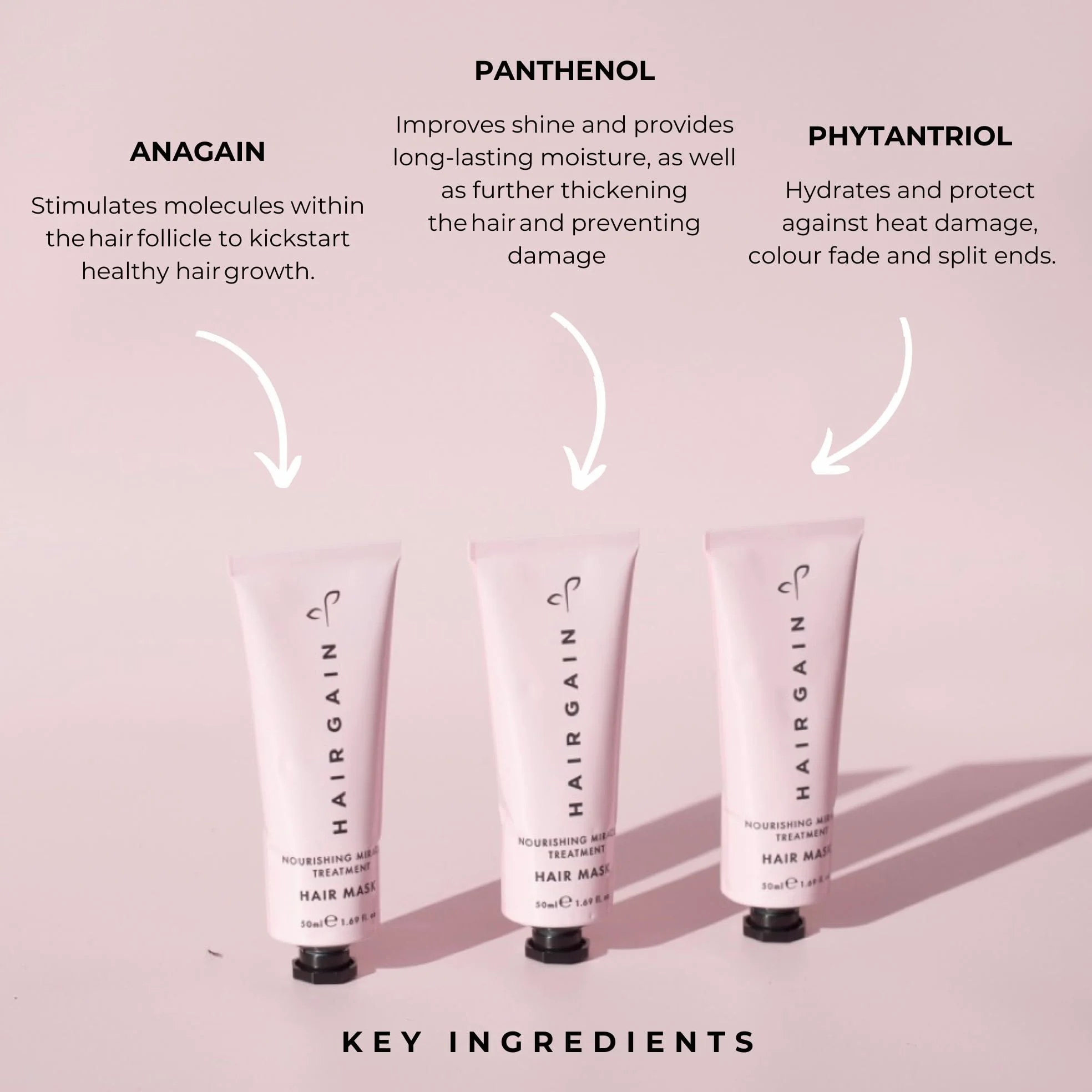 Hair Gain Maschera nutriente per capelli, maschera idratante a lunga durata per capelli secchi e danneggiati, aumento della crescita dei capelli, condizionamento profondo, trattamento idratante,