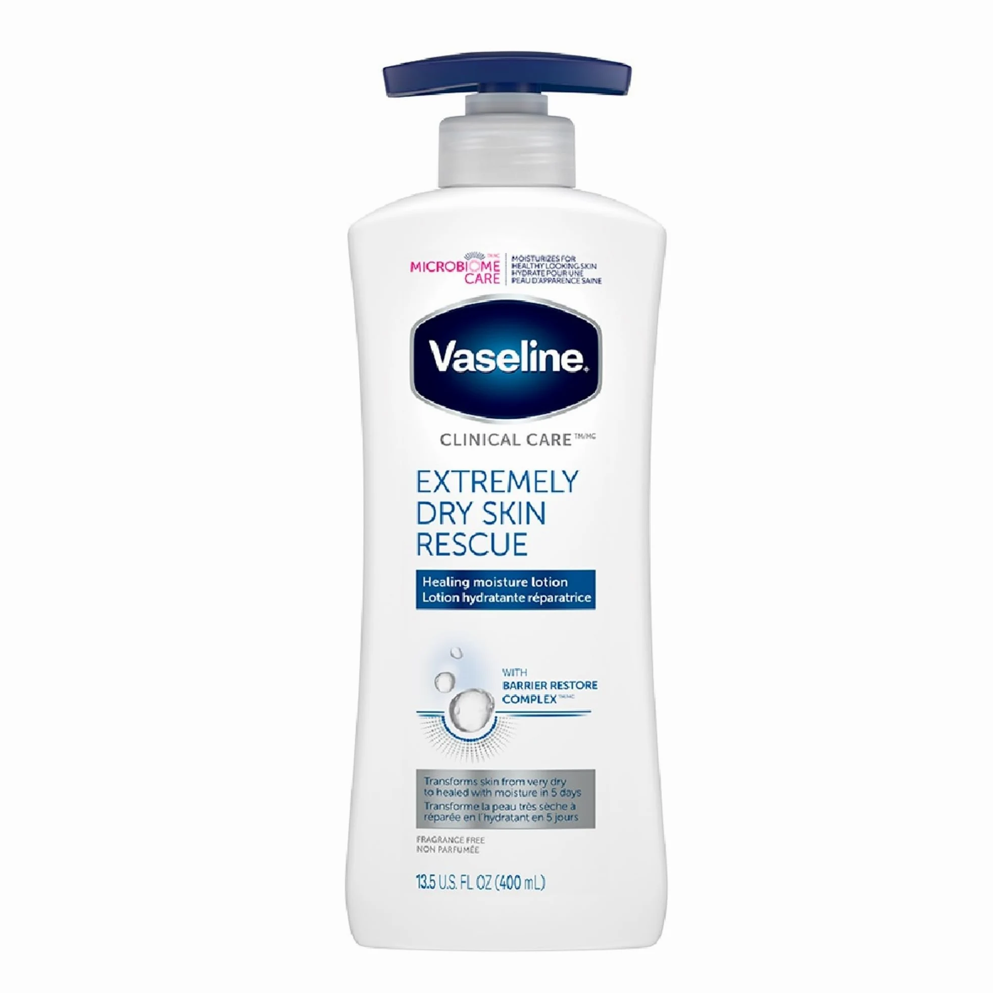 Vaseline - Cura clinica Crema Corpo Extremely Dry Skin Rescue, Riparazione Totale Pelle Secca