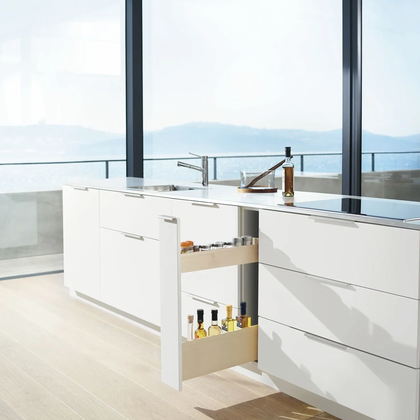 Blum Tandem estrazione totale 450 mm guida sottopiano invisibile Soft-close con ammortizzamento Blumotion 1 paio