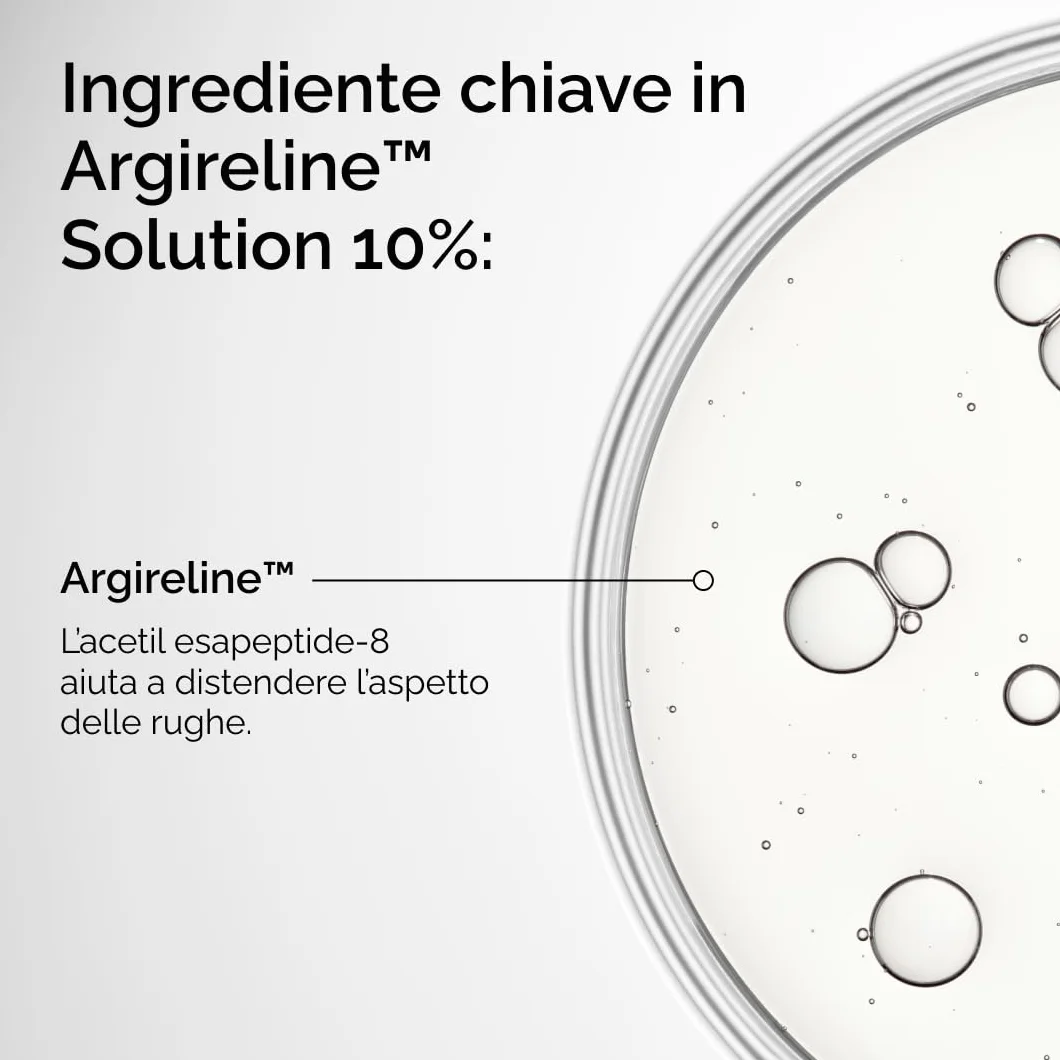 The Ordinary Argireline Solution 10%, Siero viso, Indicato per ridurre l’apparenza delle linee sottili, 30ml