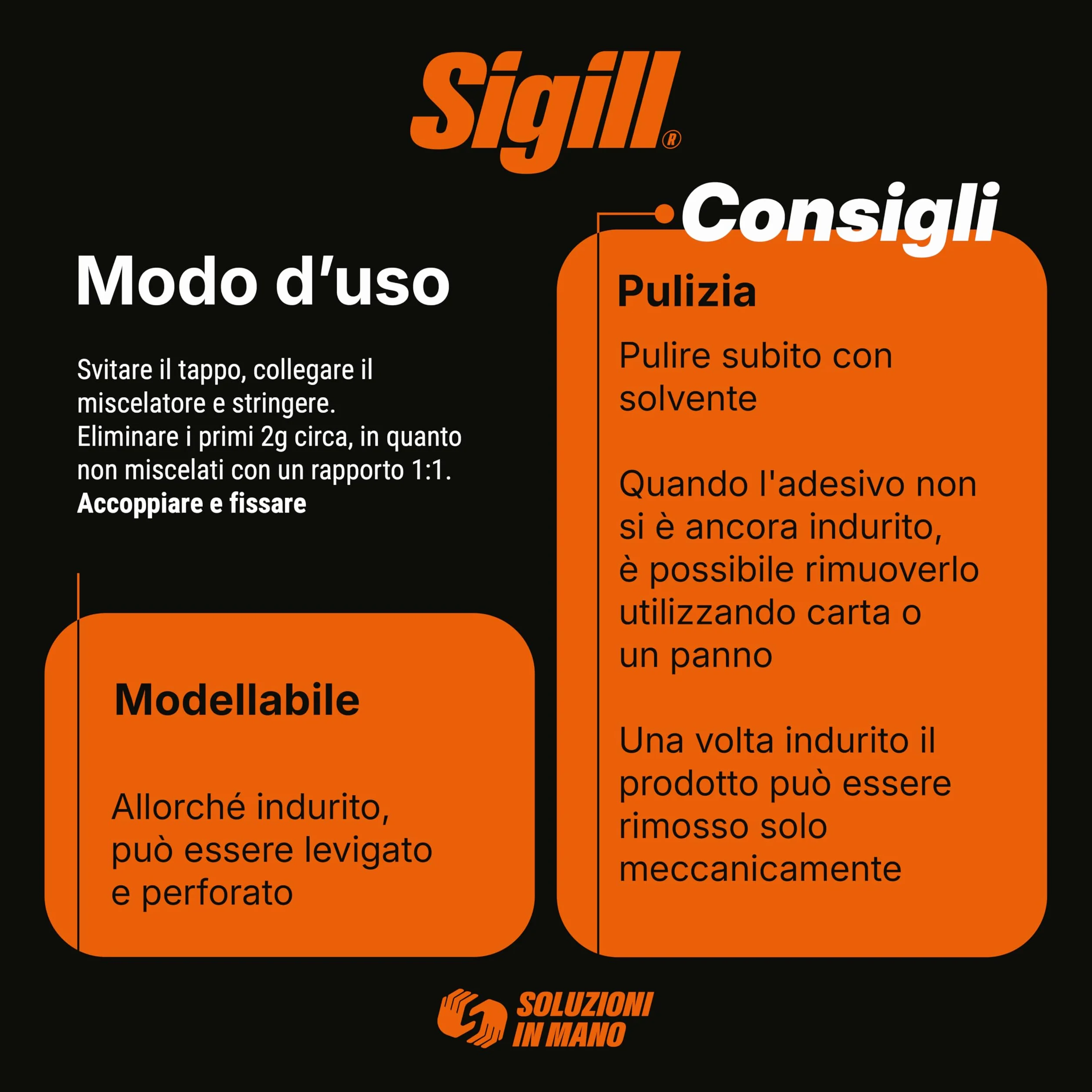 SIGILL Adesivo Bicomponente Epossidico Acciaio Semiliquido 25g