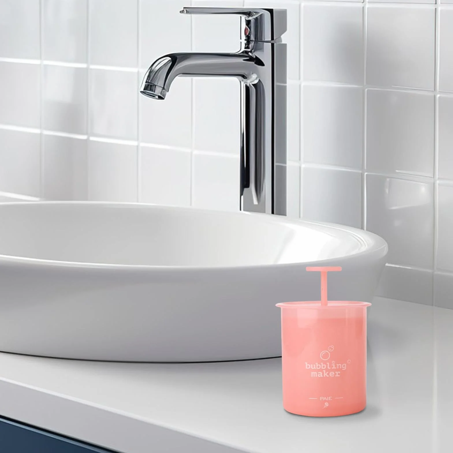 Creatore di schiuma, schiumatore di sapone - Schiuma rapida manuale per schiuma a bolle - Pompa ergonomica, strumento per la pulizia del viso per la cura della pelle, creatore di schiuma