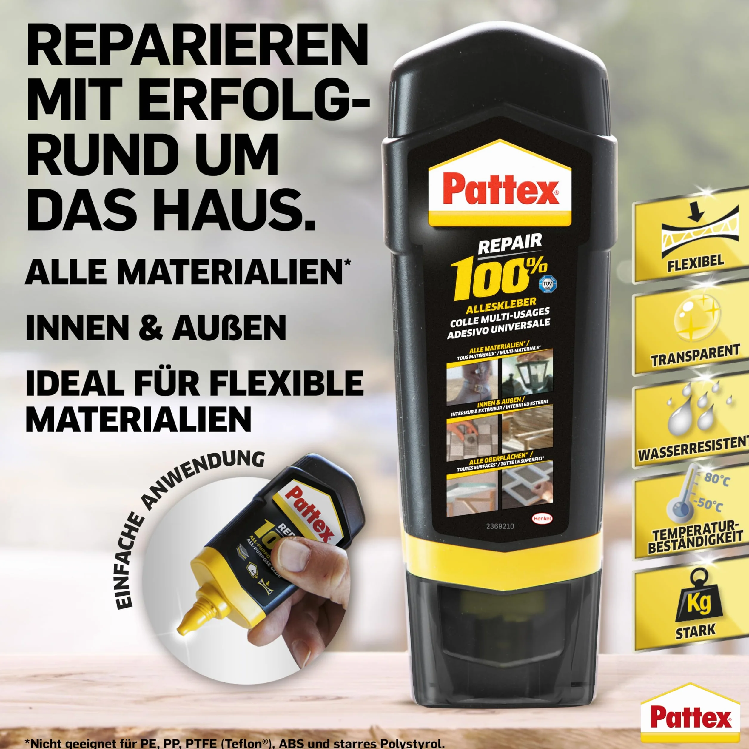 Pattex Colla 100%, 100 g