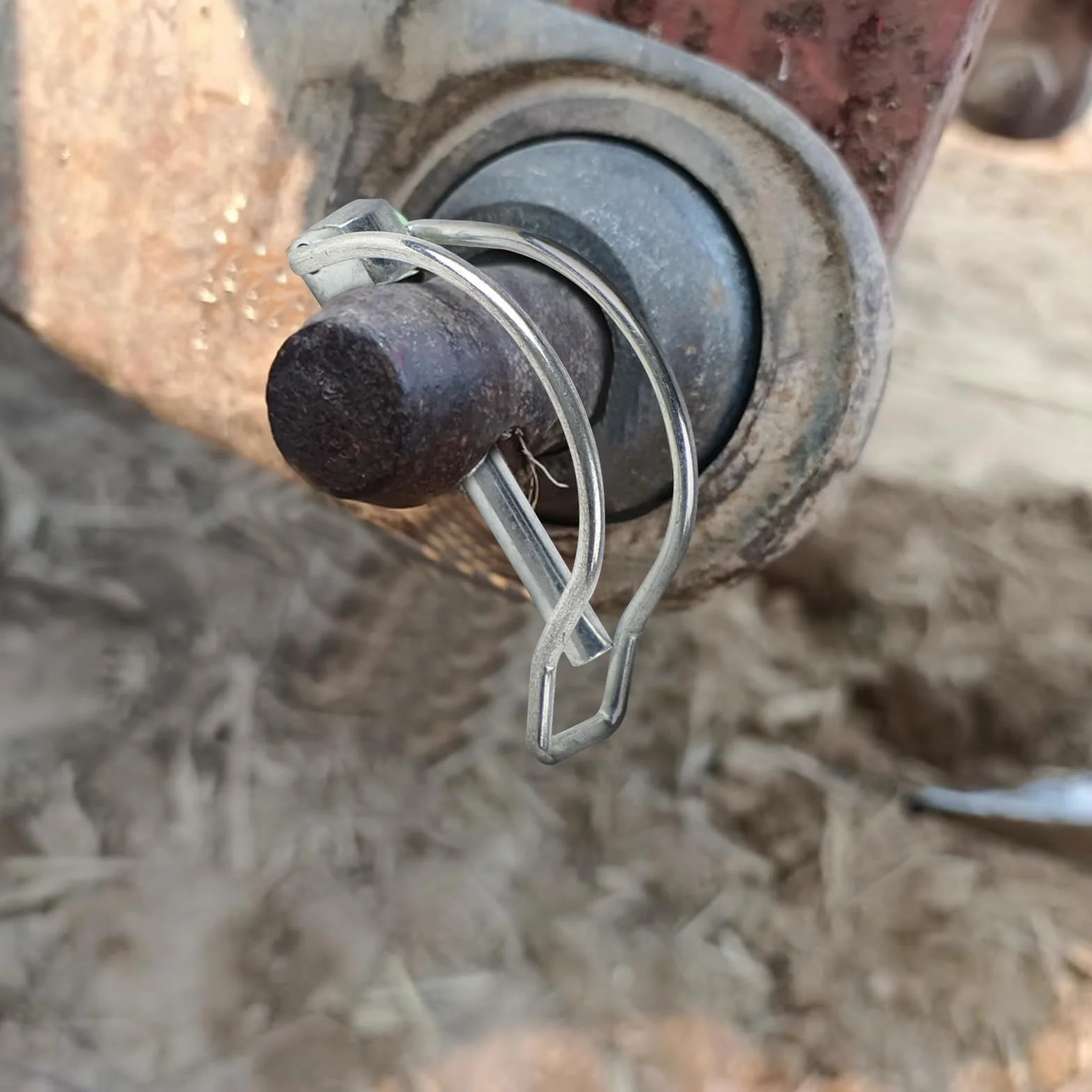 Perno di Bloccaggio 8x50mm Tipo D Acciaio al Carbonio Zincato 10 Pezzi per Rimorchi