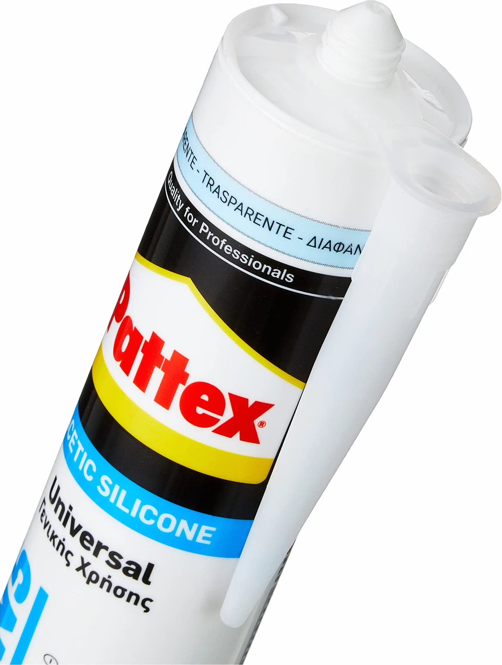 Pattex Silicone Multiuso Universale Trasparente Cartuccia 280ml Resistente Muffa